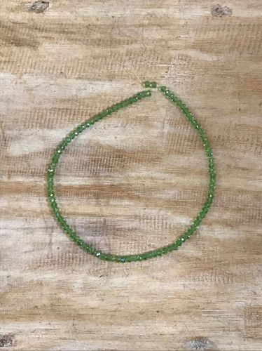 Spring Green 4mmx6mm Faceted Glass Crystal Beads,40cmm,100 beads