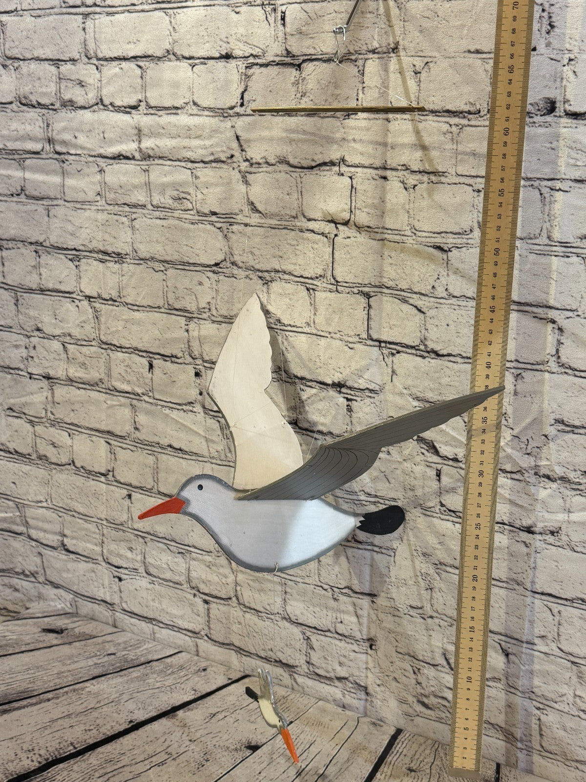 30cm x 55cm Seagull Flying Wooden Mobile Children's Bedroom Room Decor3
