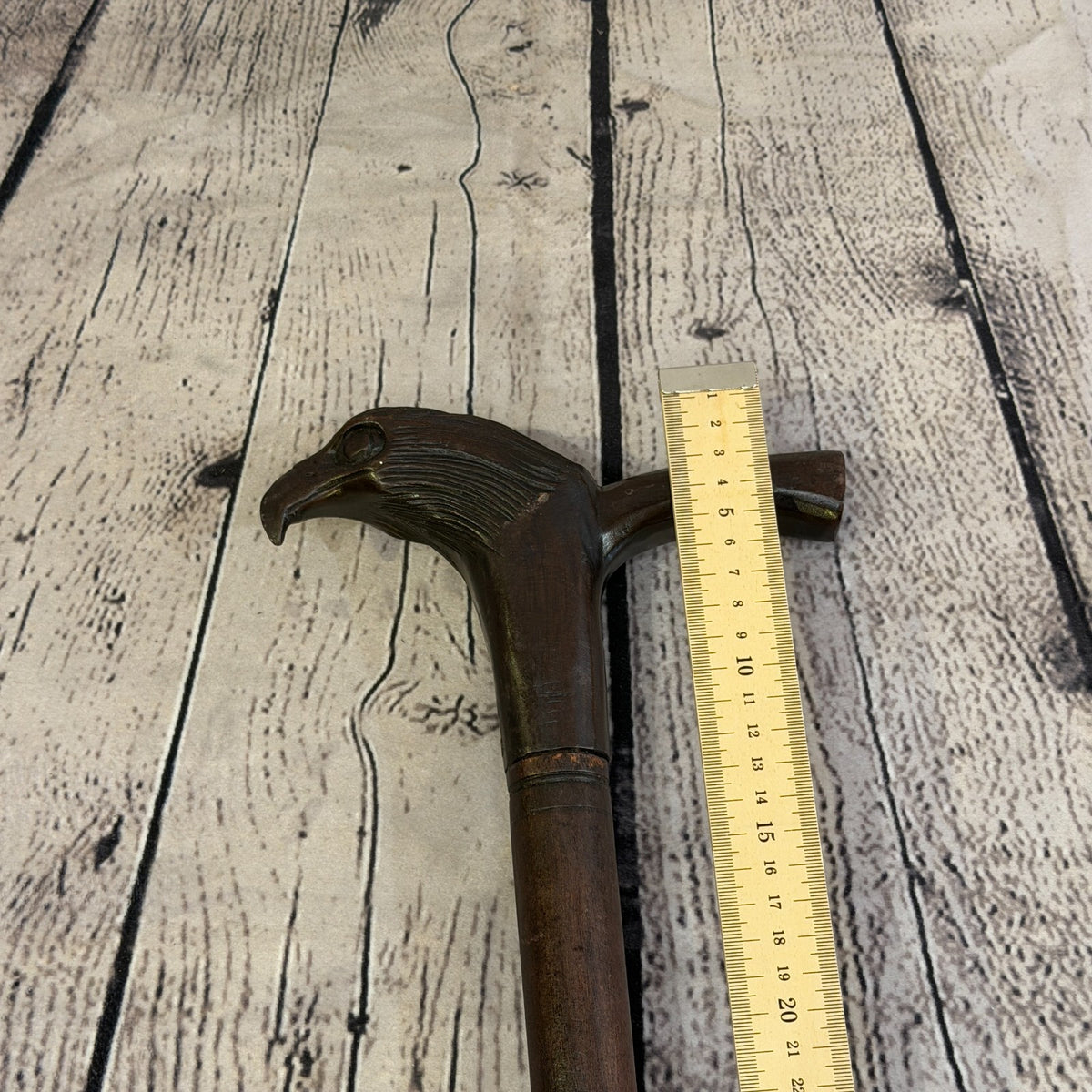 Eagle Bird Head 90cm Tribal African Walking Stick Cane Hand Carved Dark Wood8