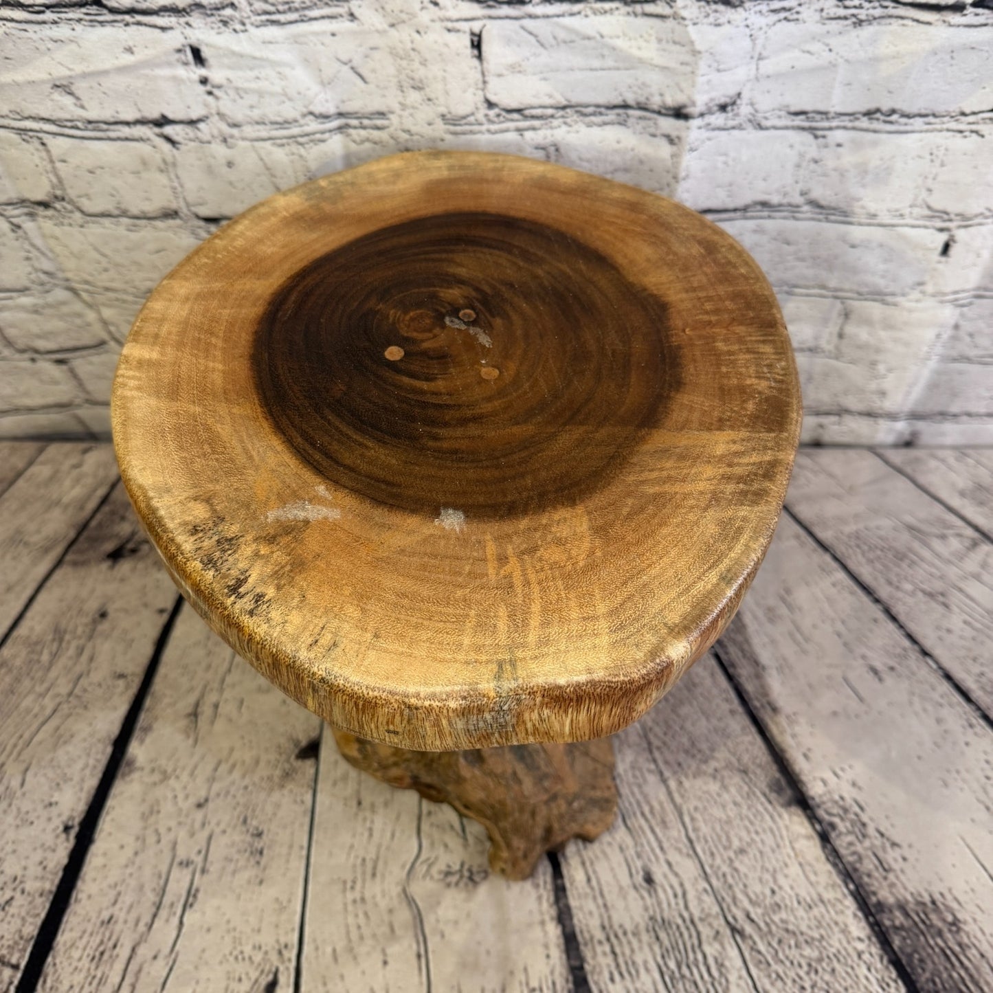 30cm x 25cm Wooden Coffee Root Sculpture Garden Teak Root Ornament Carved No 47