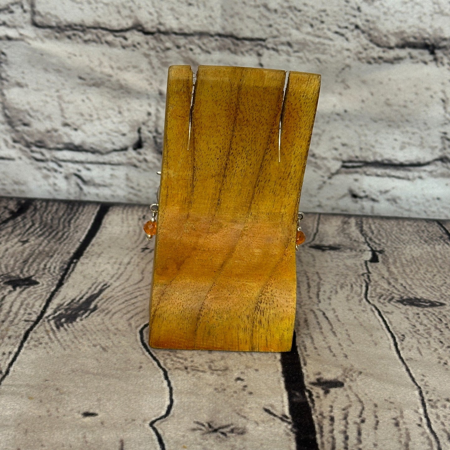 White Drop Crystal Bird Dangle Drop Earrings Handmade UK Jewellery3