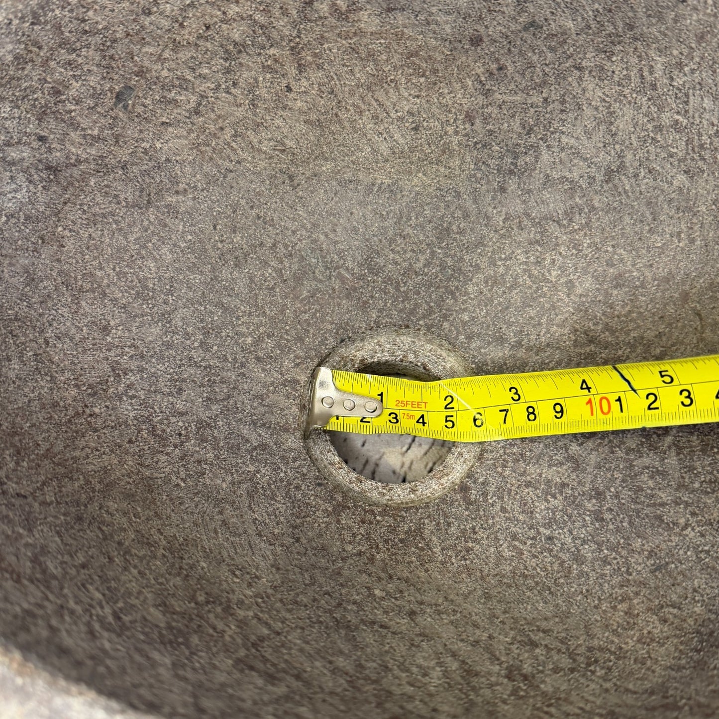 35cm x 25cm Wash Basin Bathroom Counter Top Washing River Stone Bowl Sink No 3310
