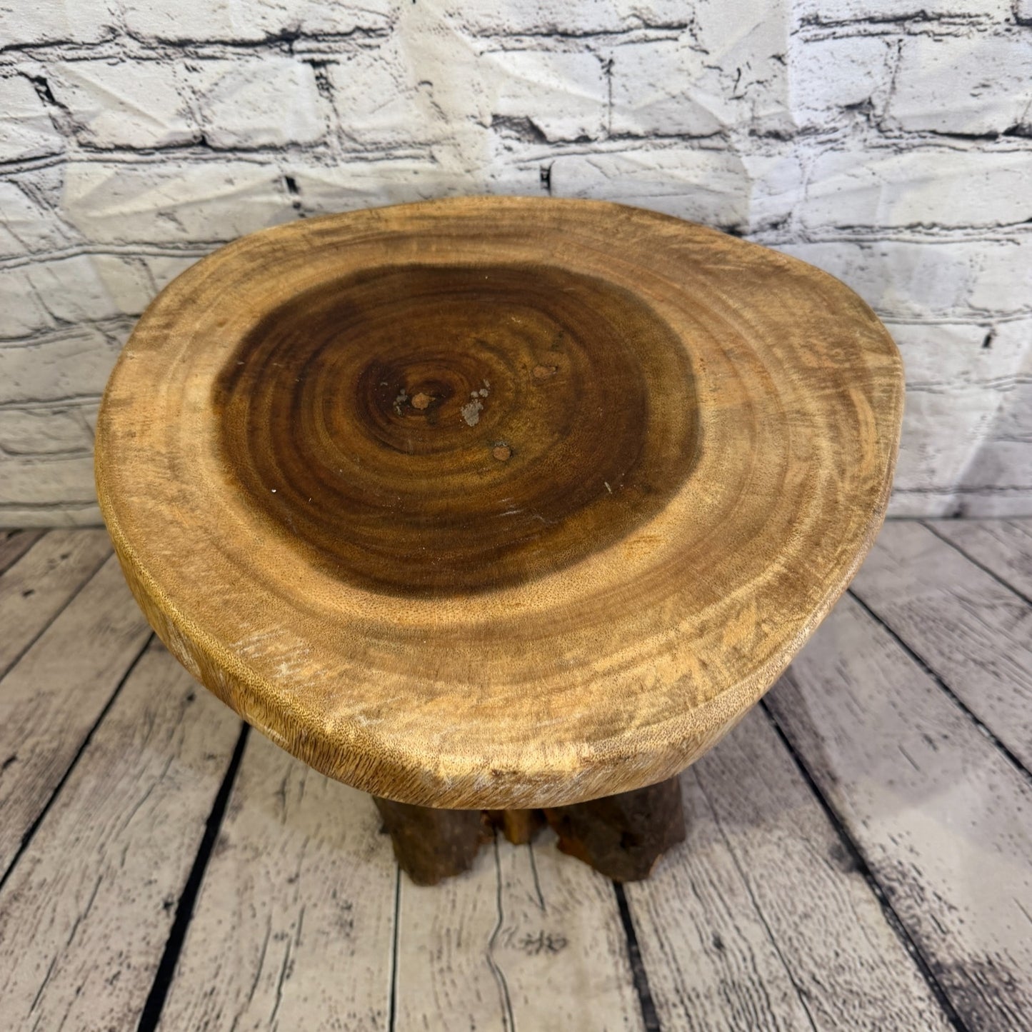 30cm x 25cm Wooden Coffee Root Sculpture Garden Teak Root Ornament Carved No 167