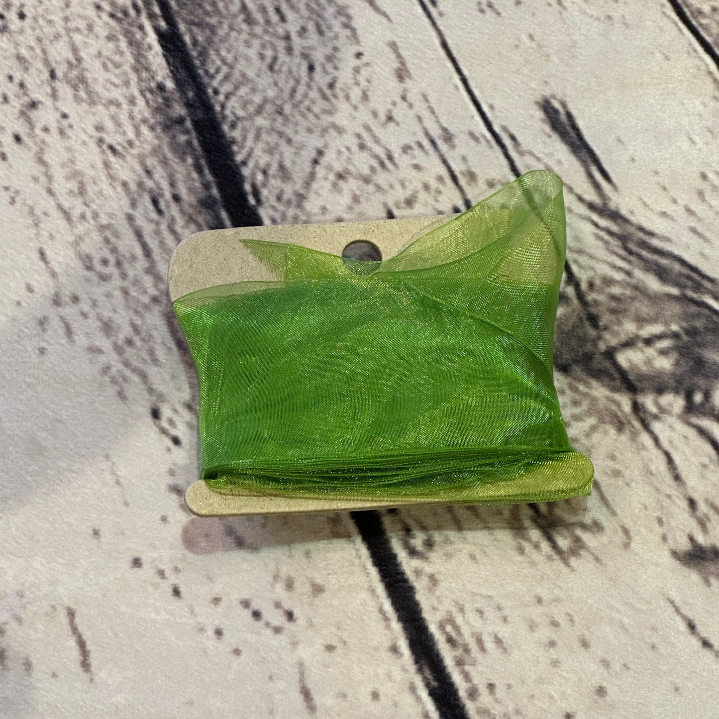 Organza Kiwi Pattern 2 Inch Wide Ribbon 3 Meters