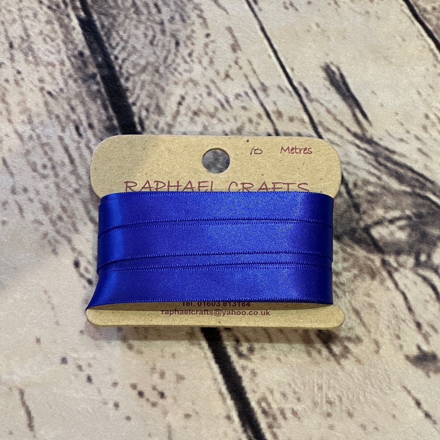 Single Faced Viola Satin Pattern 1/2 Inch Wide Ribbon 10 Meters