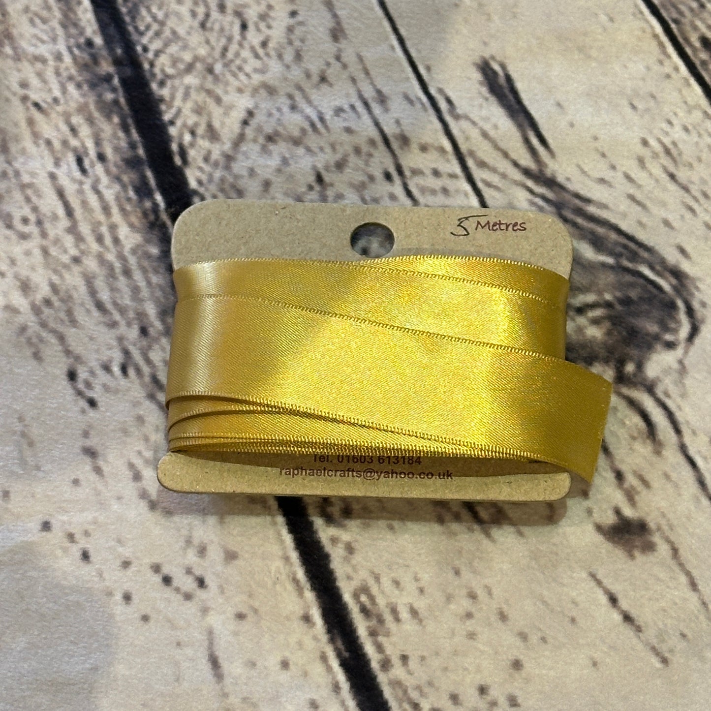 Double Faced Dijon Satin Pattern 1 Inch Wide Ribbon 5 Meters