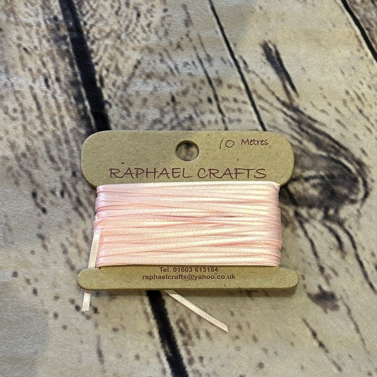 Double Faced Pink Satin Pattern 1/8 Inch Wide Ribbon 10 Meters