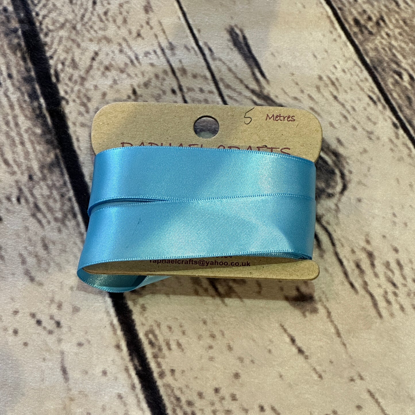 Double Faced Copen Satin Pattern 1 Inch Wide Ribbon 5 Meters