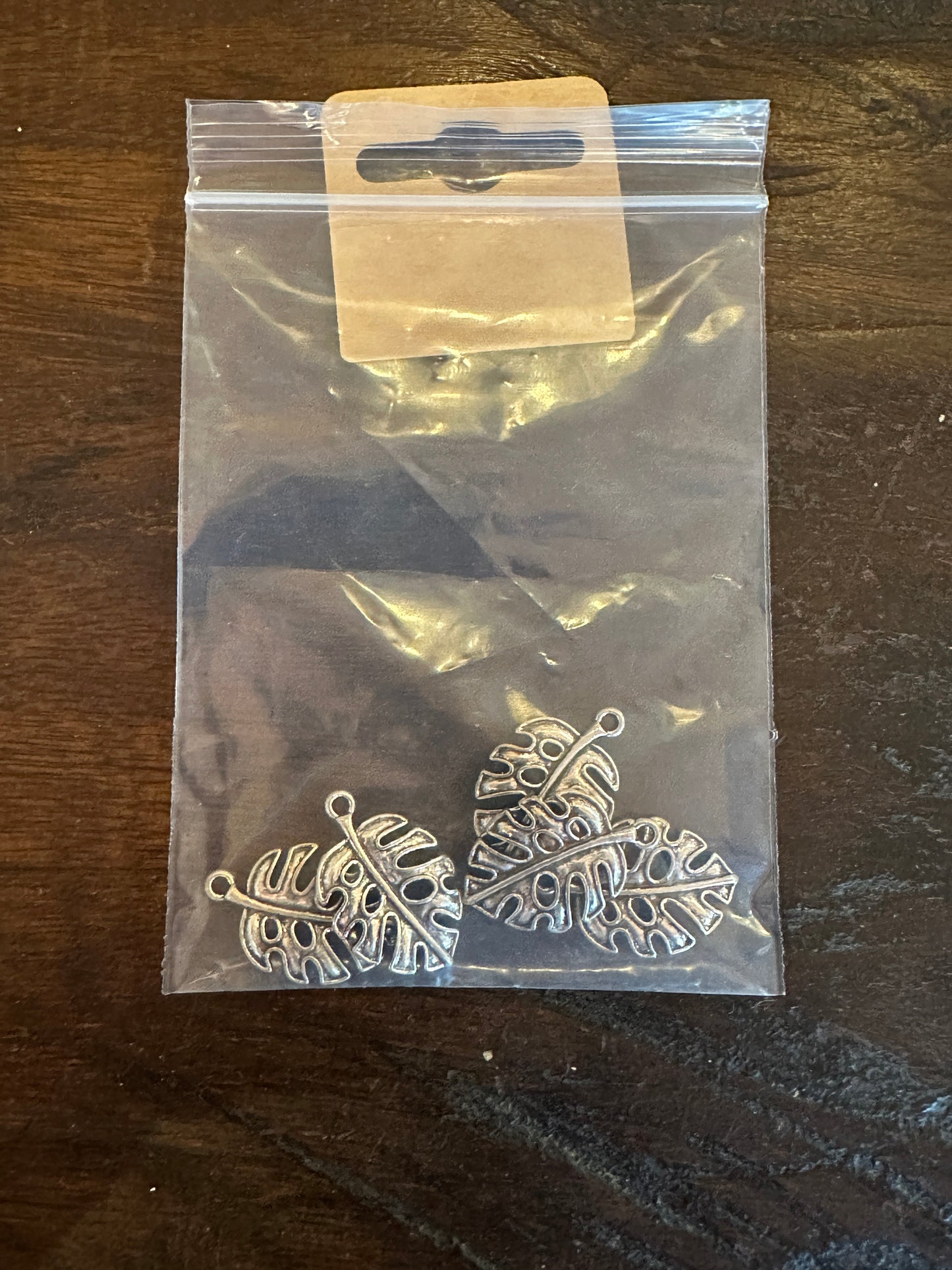 Jewellery Making Cheese Leaf Charms Pack Of 5 Silver Colour