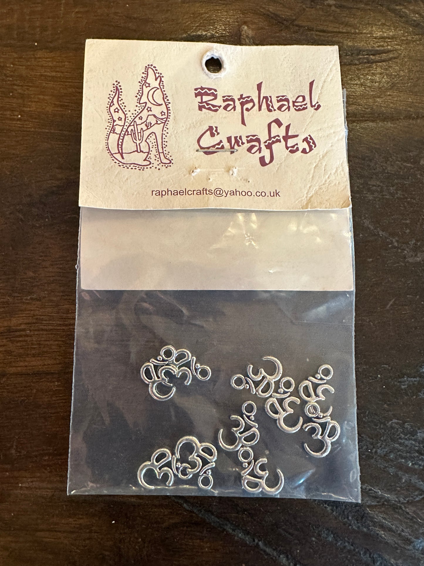 Jewellery Making Oum Symbol Charms Pack Of 10 Silver Colour