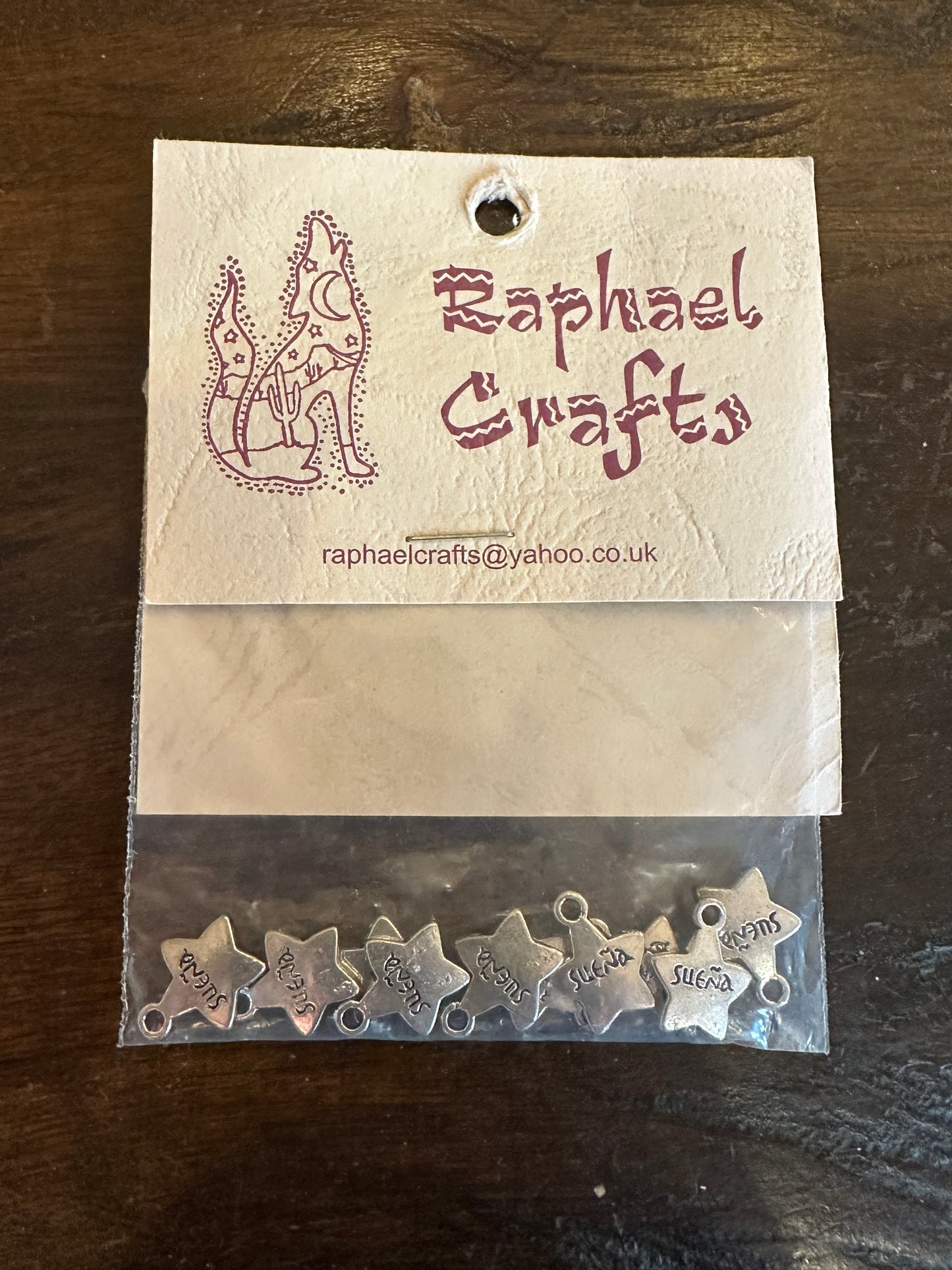Jewellery Making Star (Dream) Charms Pack Of 10 Silver Colour