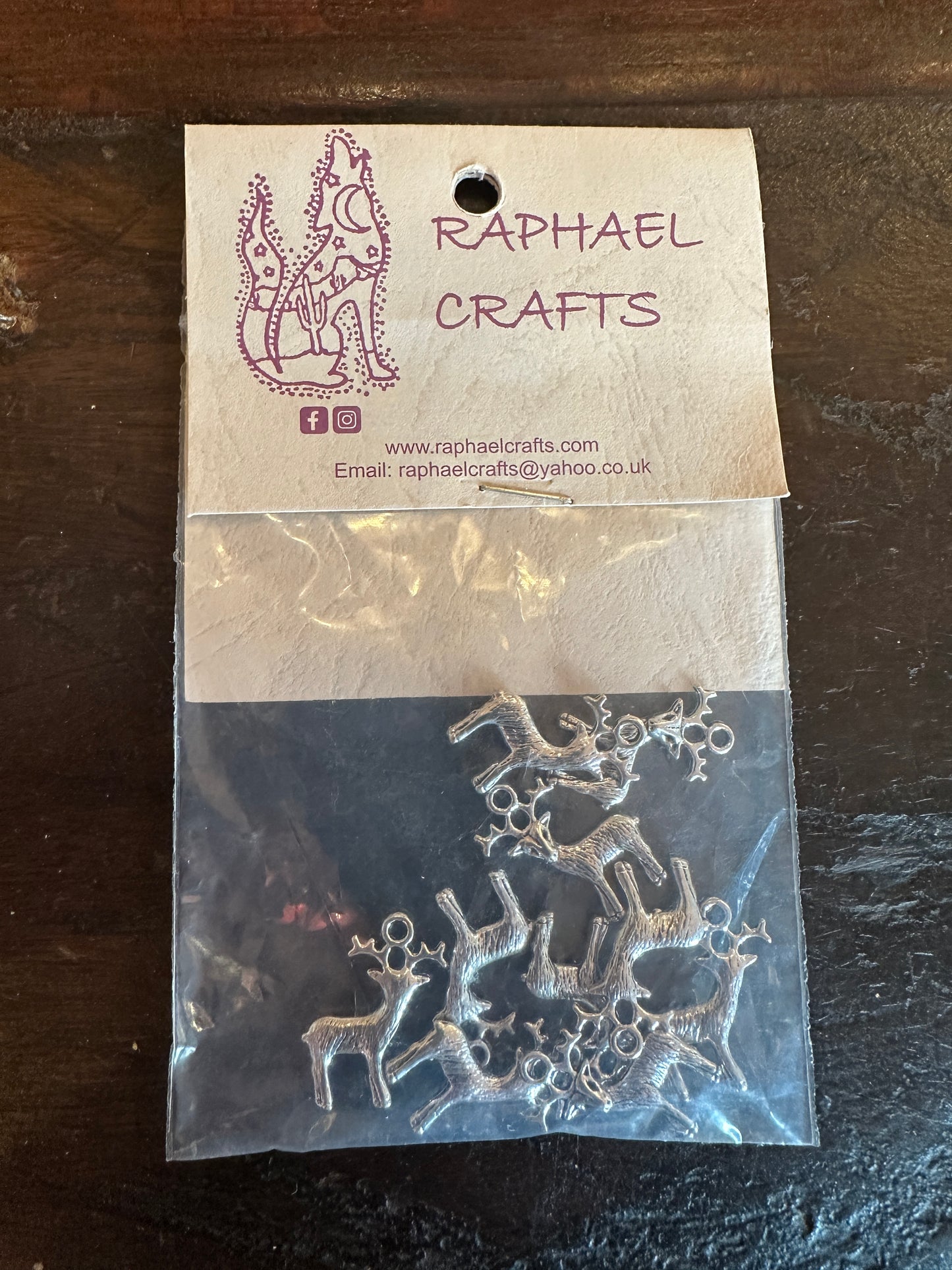 Jewellery Making Elk Deer Charms Pack Of 10 Silver Colour
