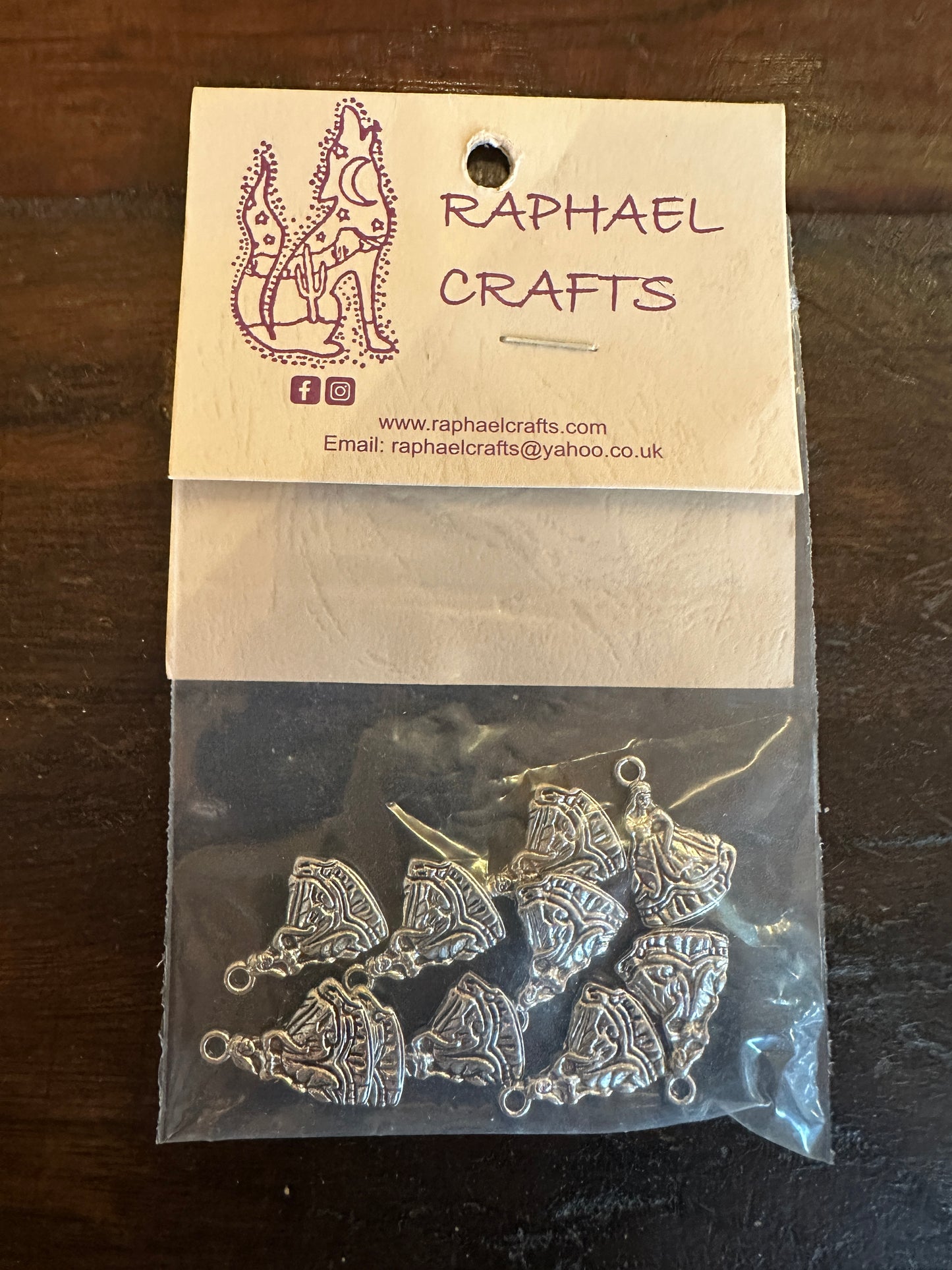 Jewellery Making Flamenco Lady Charms Pack Of 10 Silver Colour