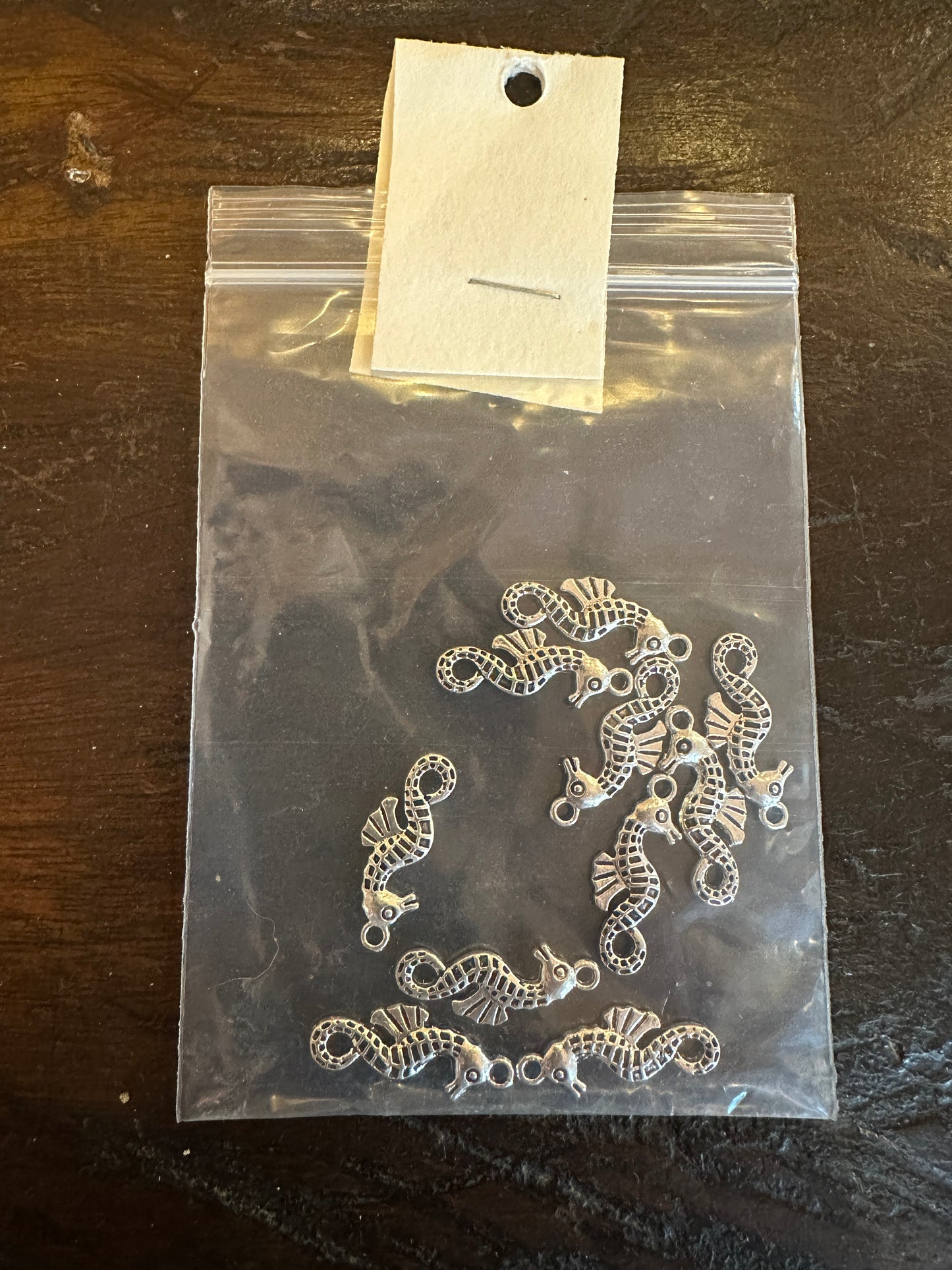 Jewellery Making Seahorse Charms Pack Of 10 Silver Colour