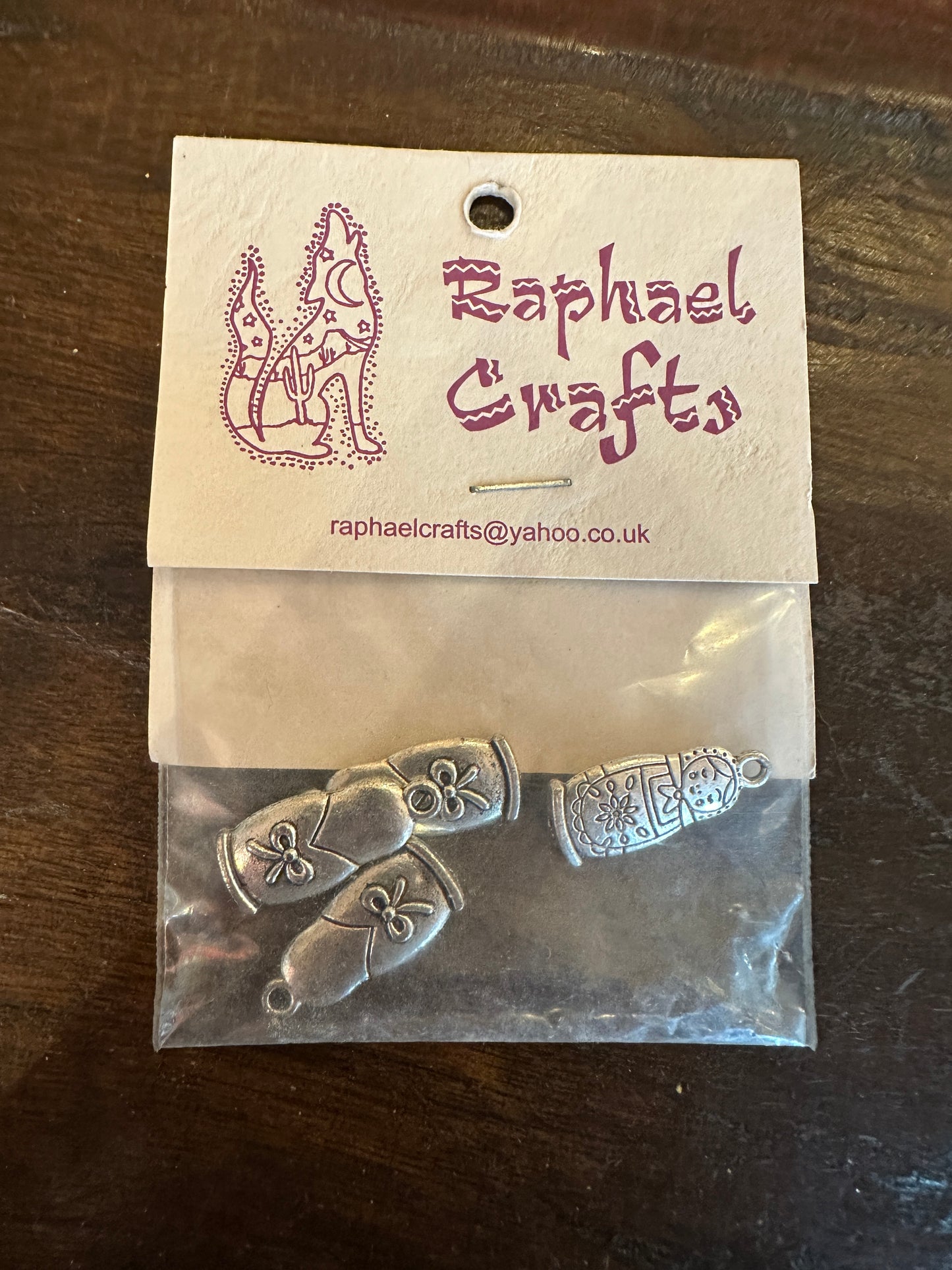 Jewellery Making Russian Doll Charms Pack Of 4 Silver Colour