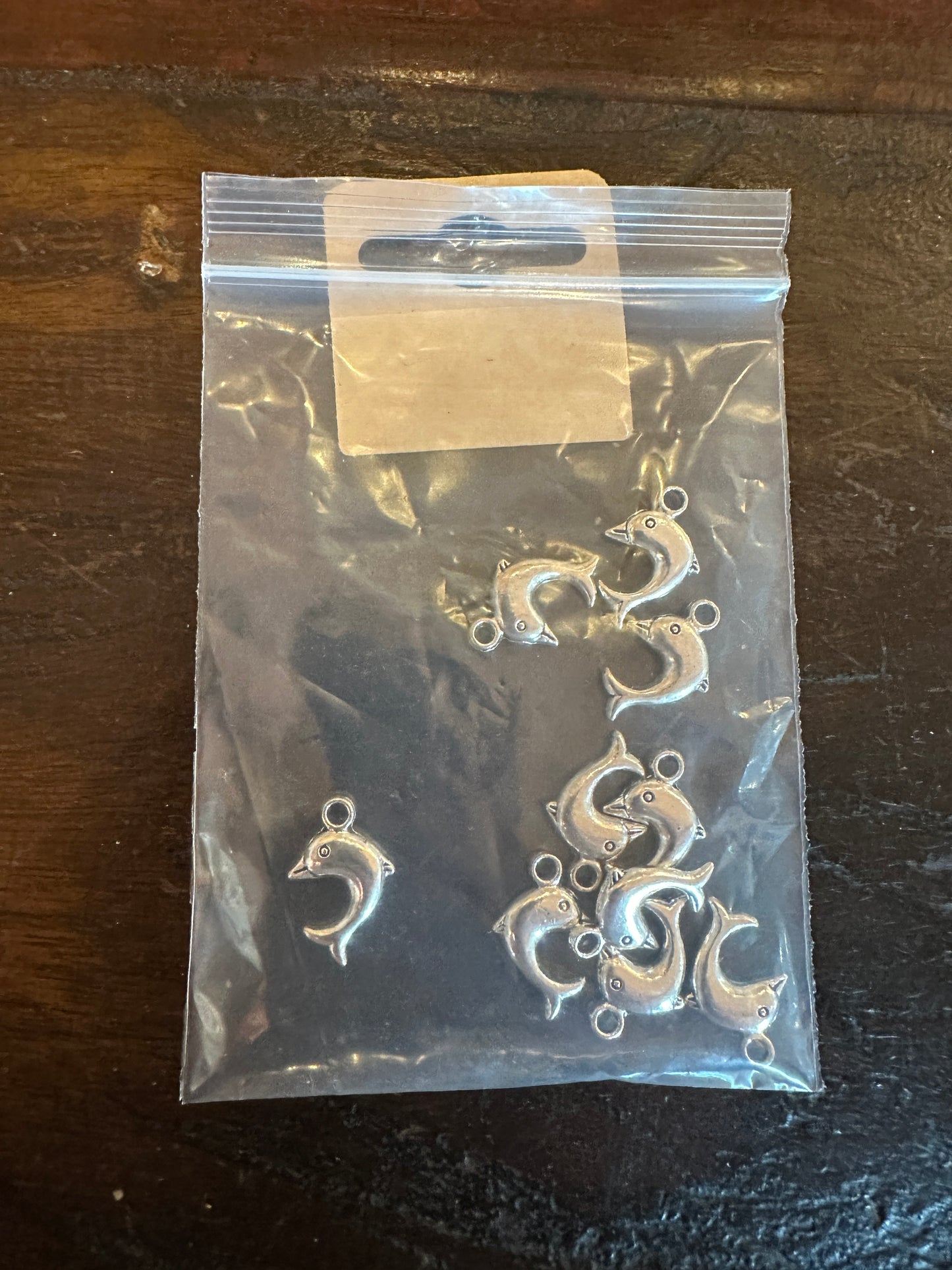 Jewellery Making Dolphin Charms Pack Of 10 Silver Colour