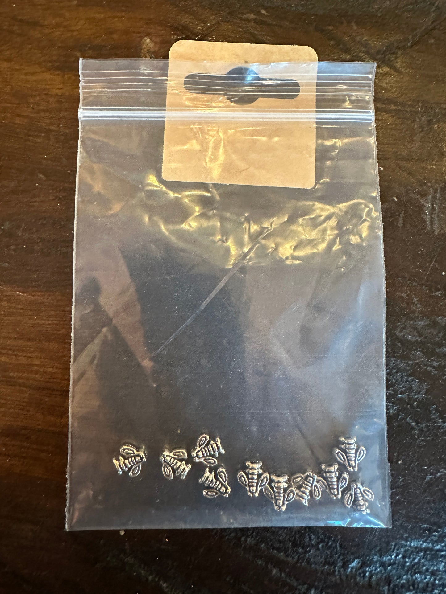 Jewellery Making Bee Wing Bead Charms Pack Of 10 Silver Colour
