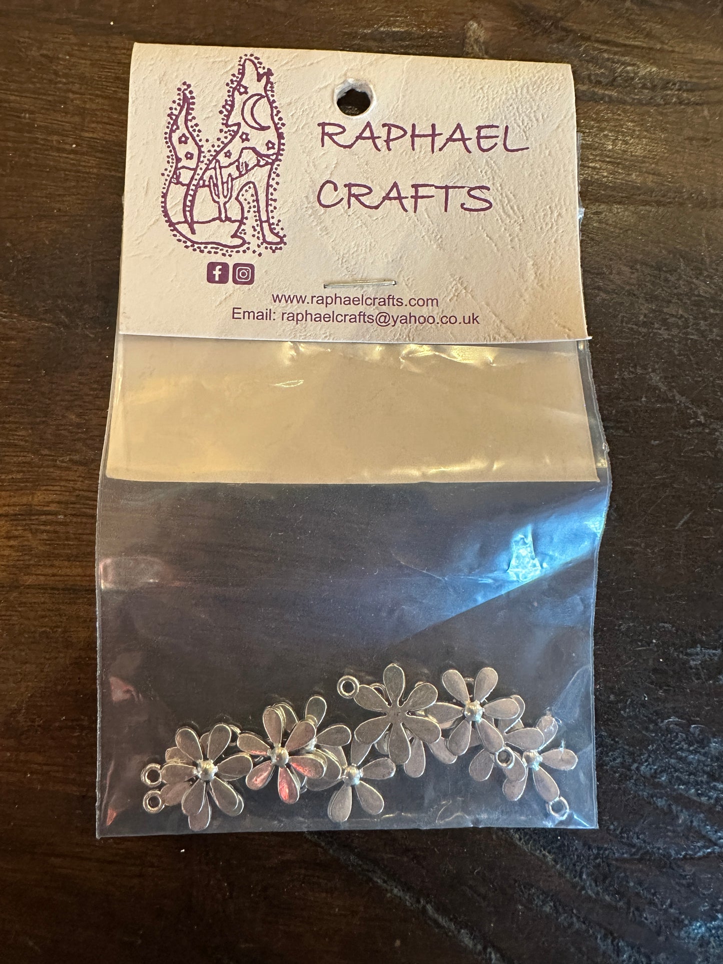 Jewellery Making Daisy Flower Charms Pack Of 10 Silver Colour