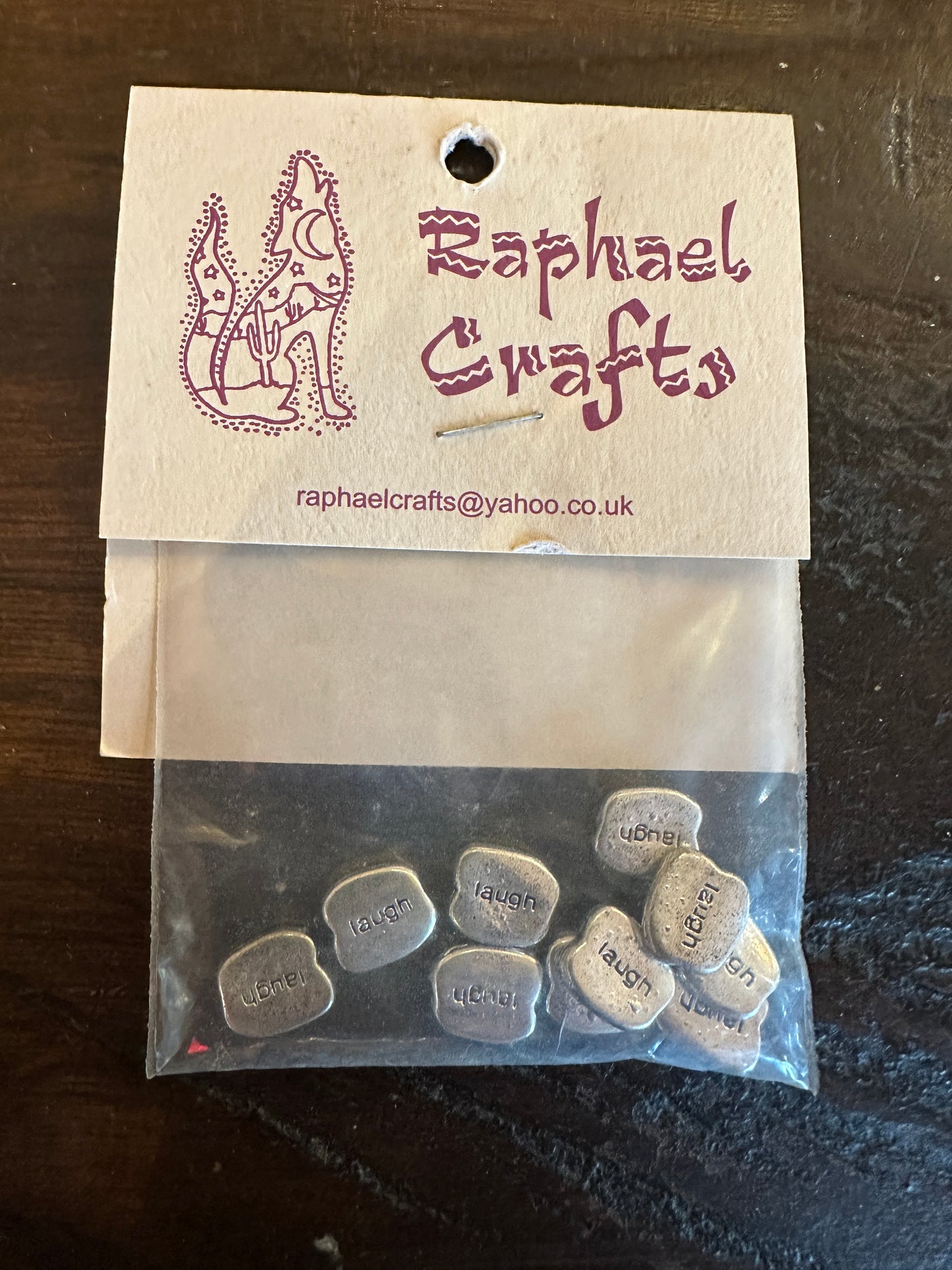 Jewellery Making Laugh Bead Charms Pack Of 10 Silver Colour
