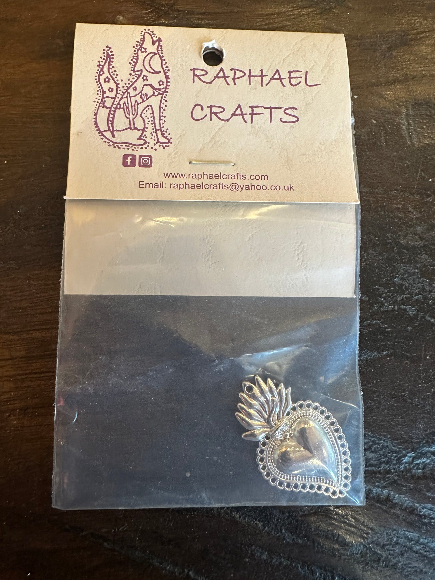 Jewellery Making Heart Charms Pack Of 1 Silver Colour