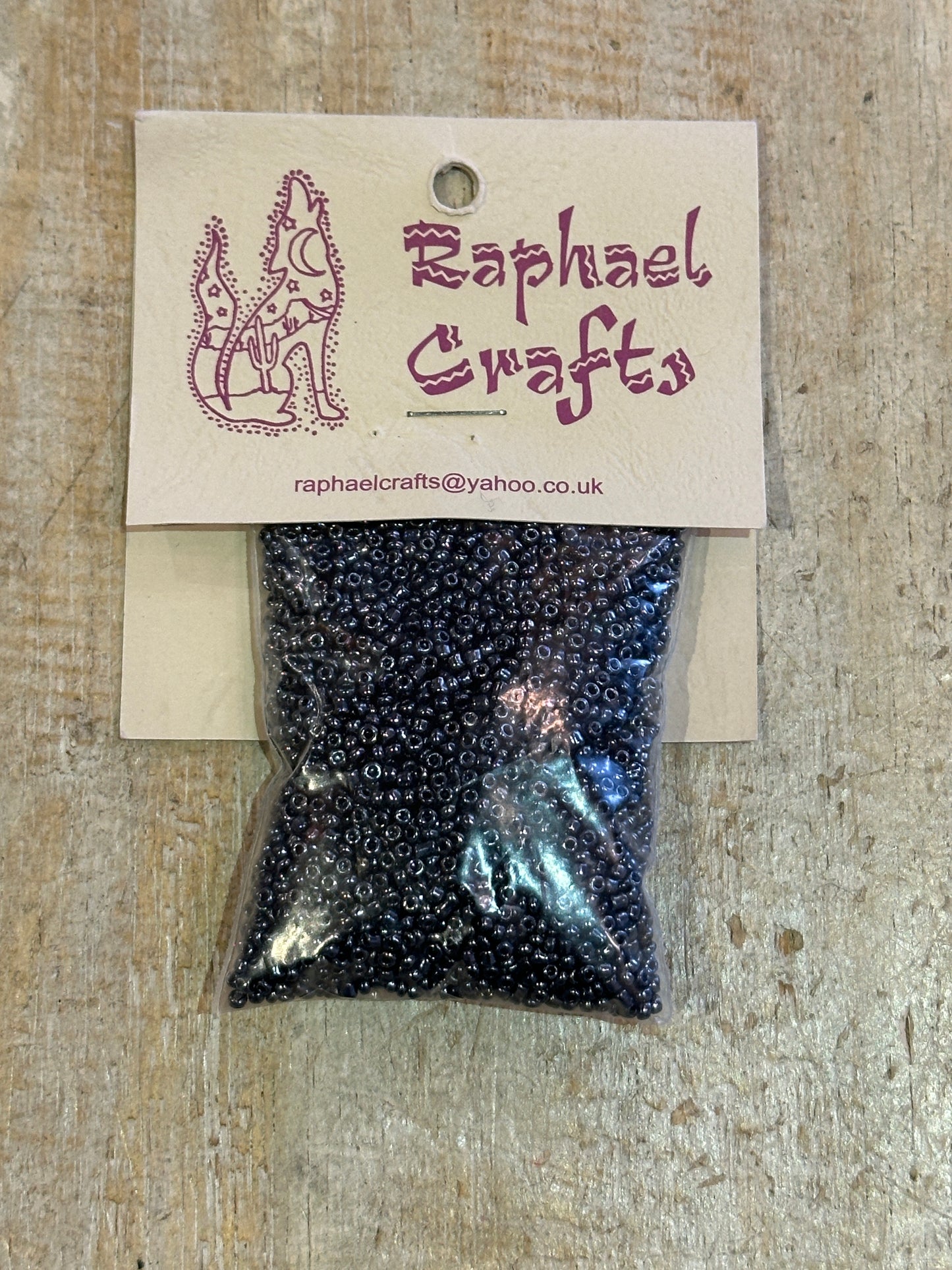 Glass Seed Beads Metal Grey Size 11 50g