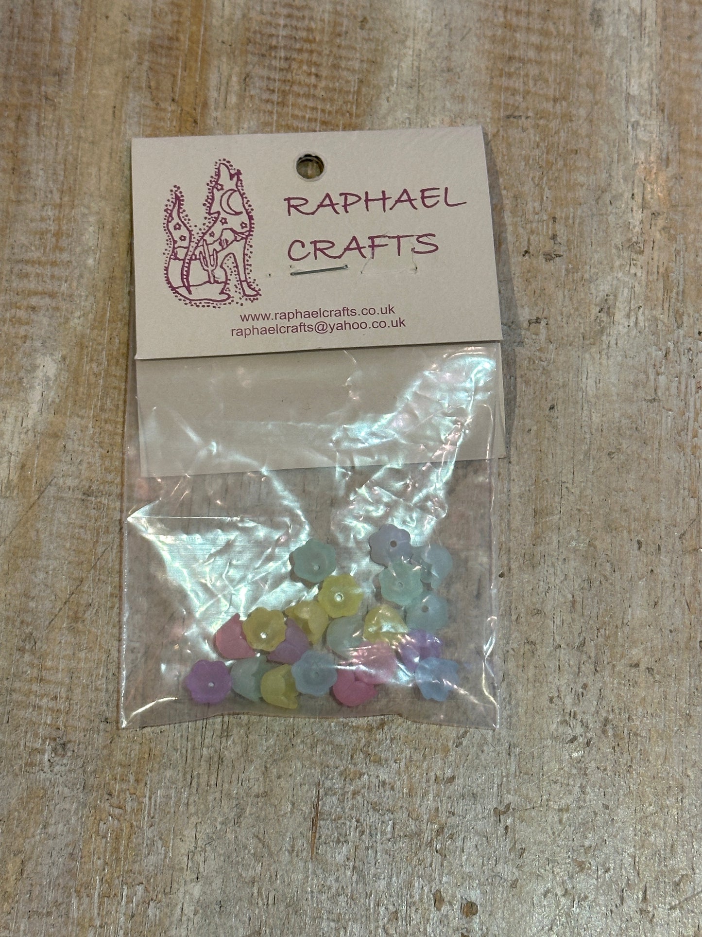 Lucite Beads Pastel Coloured Small Bell Shaped Pack Of 20