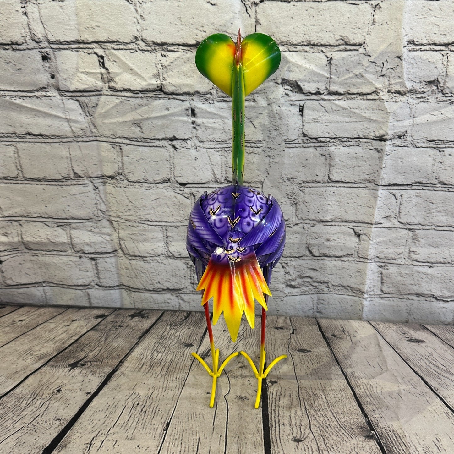 40cm x 20cm Purple Colour Emu Ostrich Cartoon Ornament Painted Statue Holder