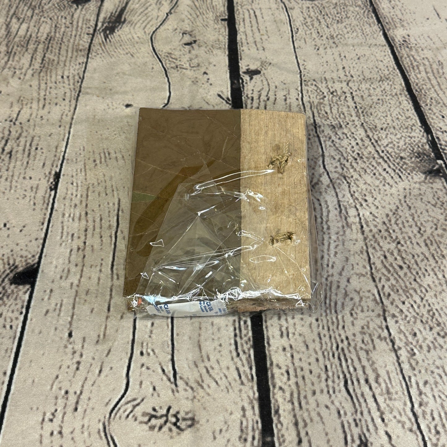 Natural Leaf Note Book 12cm x 10cm With Paper Made From Bamboo Pulp Design 2