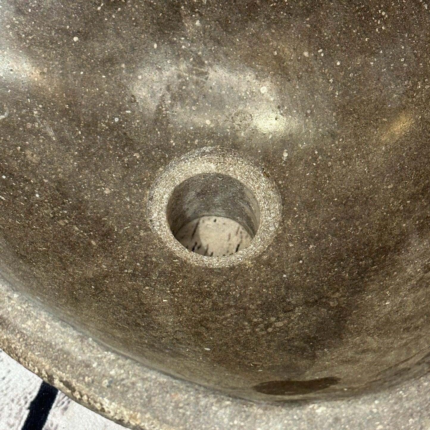 31cm x 27cm River Stone Sink Basin Bowl Natural for Bathroom Washroom Oval No 12
