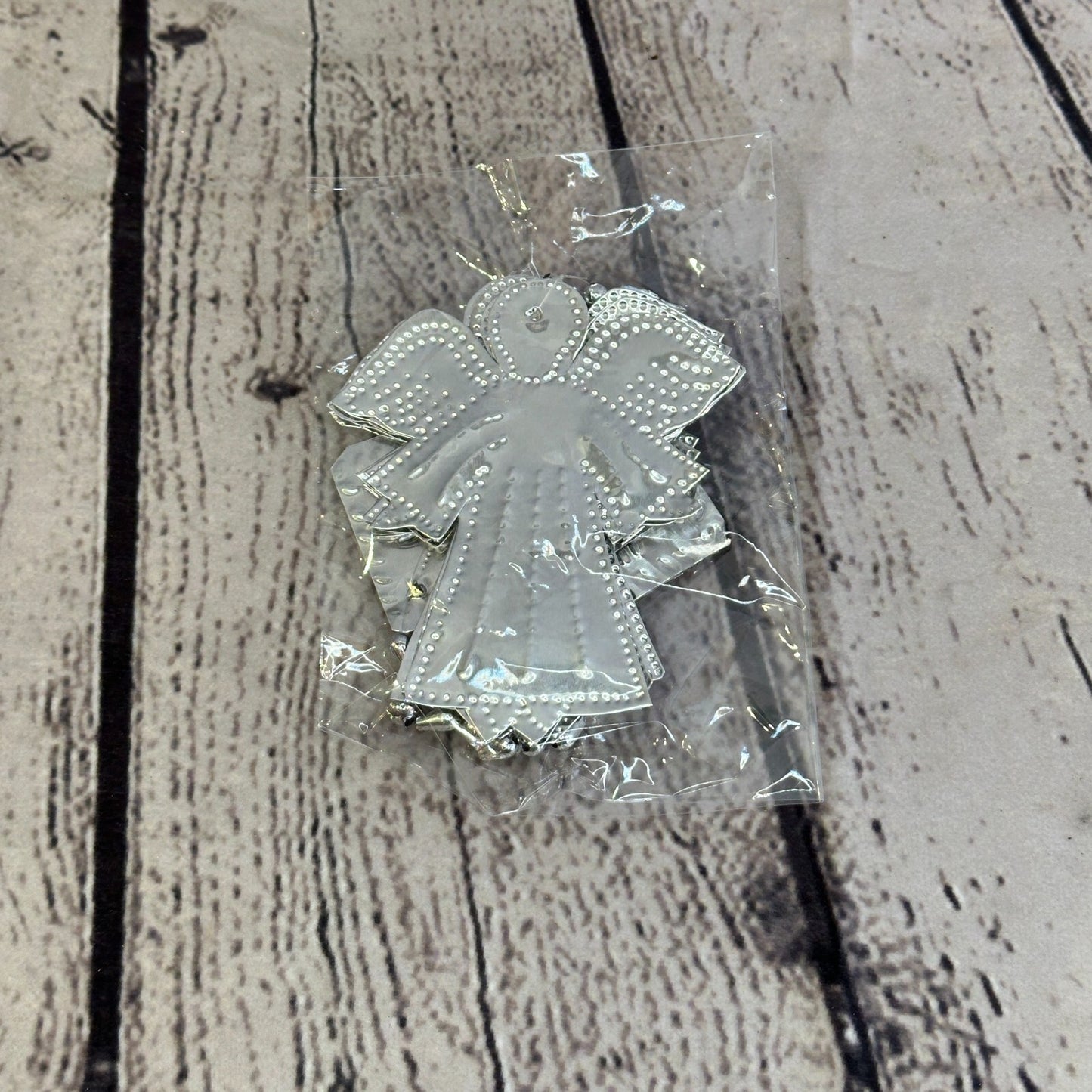 Aluminium Stamped Sitting Angel String Wall Hangings Home Decoration