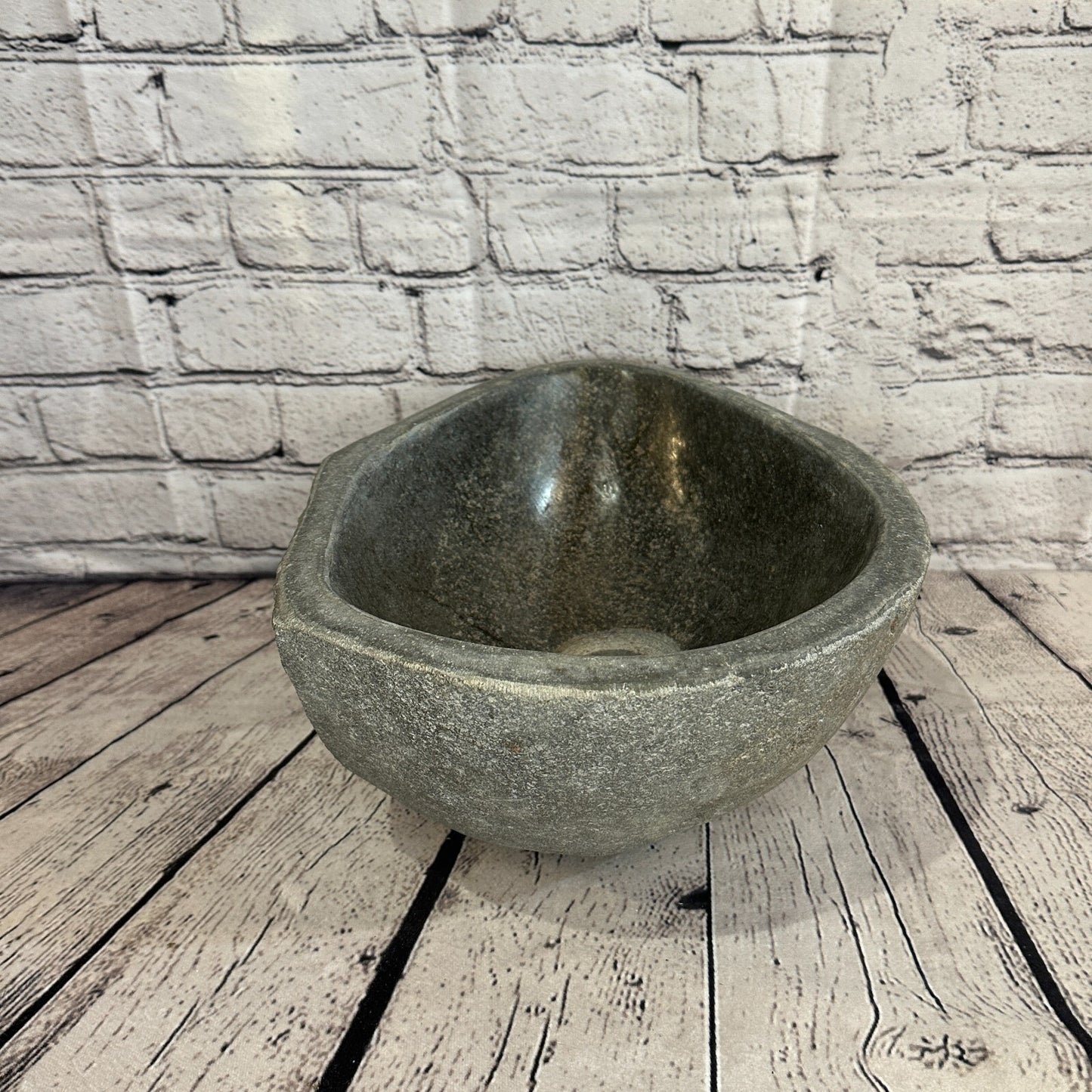 31cm x 26cm River Stone Sink Basin Bowl Natural for Bathroom Washroom Oval No 36