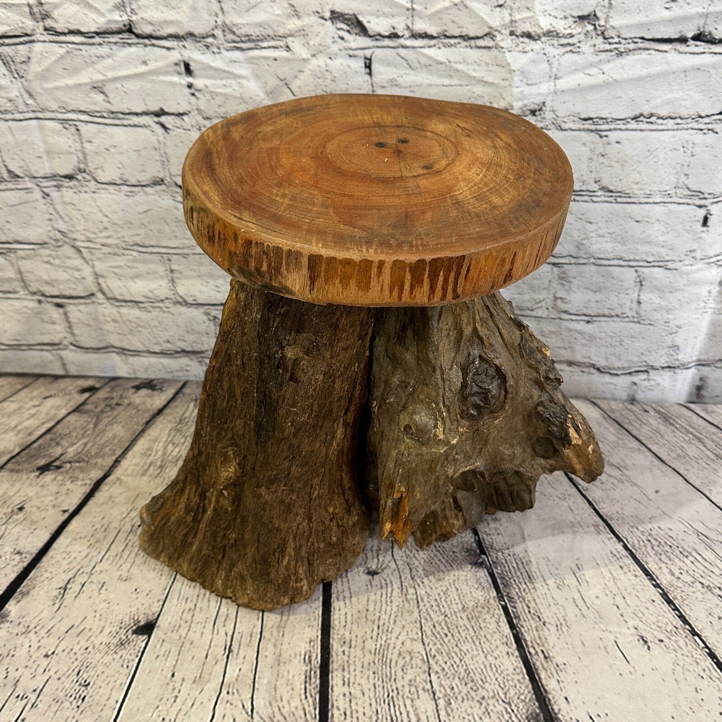 30cm x 22cm Teak Root Wood Mushroom Coffee Table Side Table Home Furniture No 13