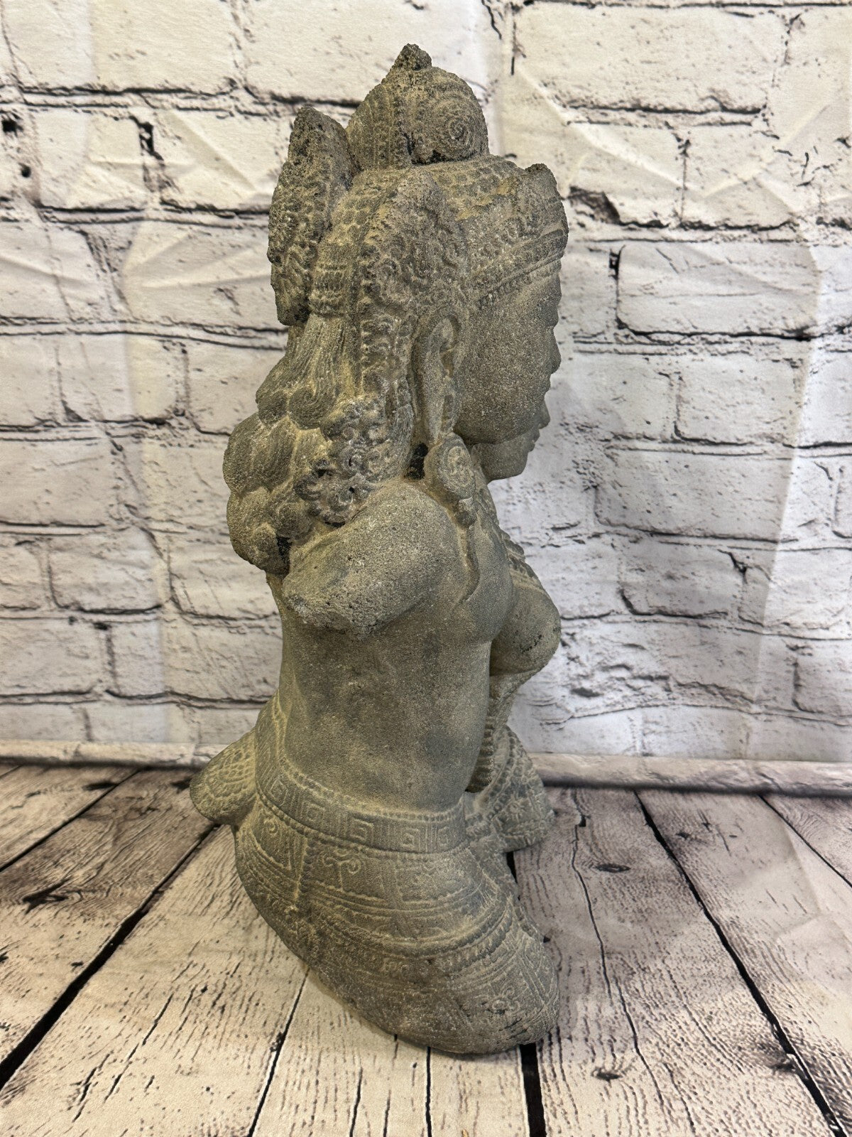 Rama & Sita Stone Garden 45cm x 25cm Ornament Outdoor Indoor Statue Hindu