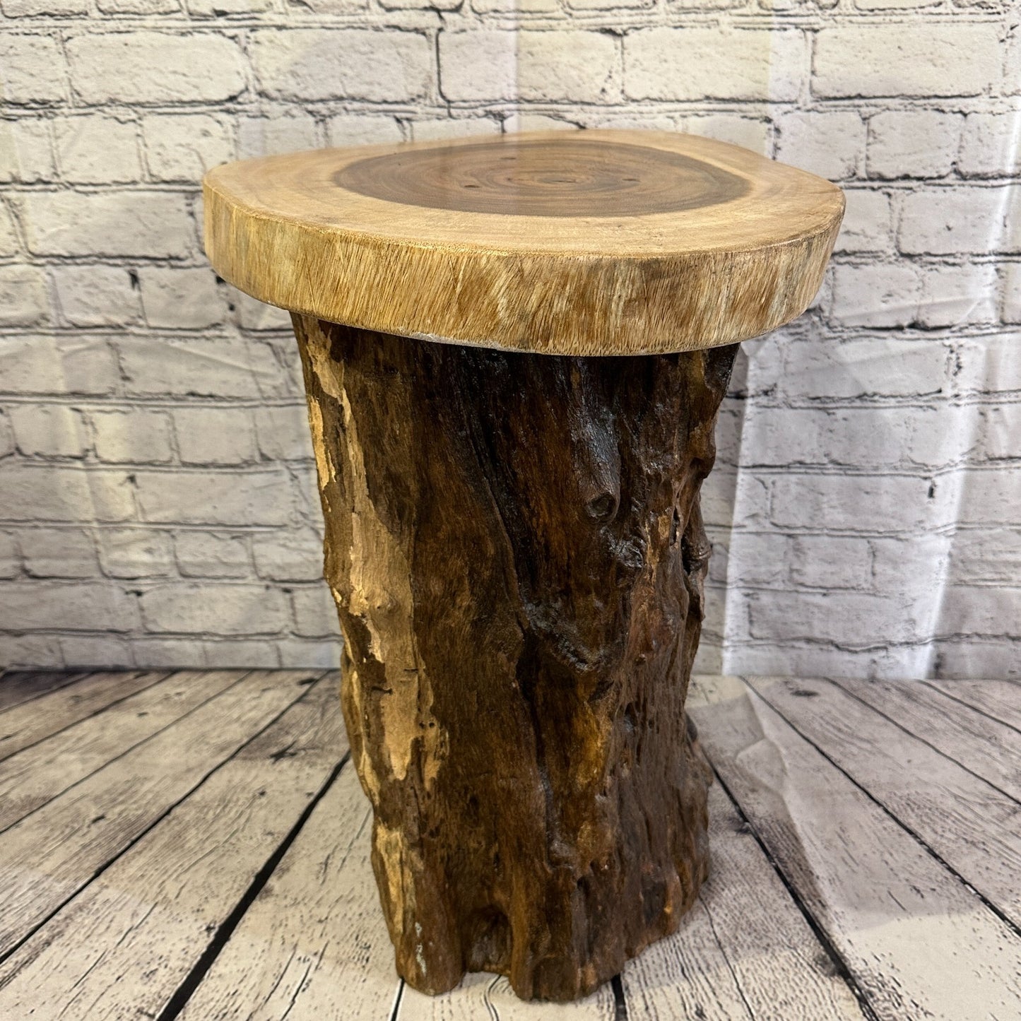 48cm x 40cm Teak Root Wood Mushroom Coffee Table Side Table Home Furniture No 1