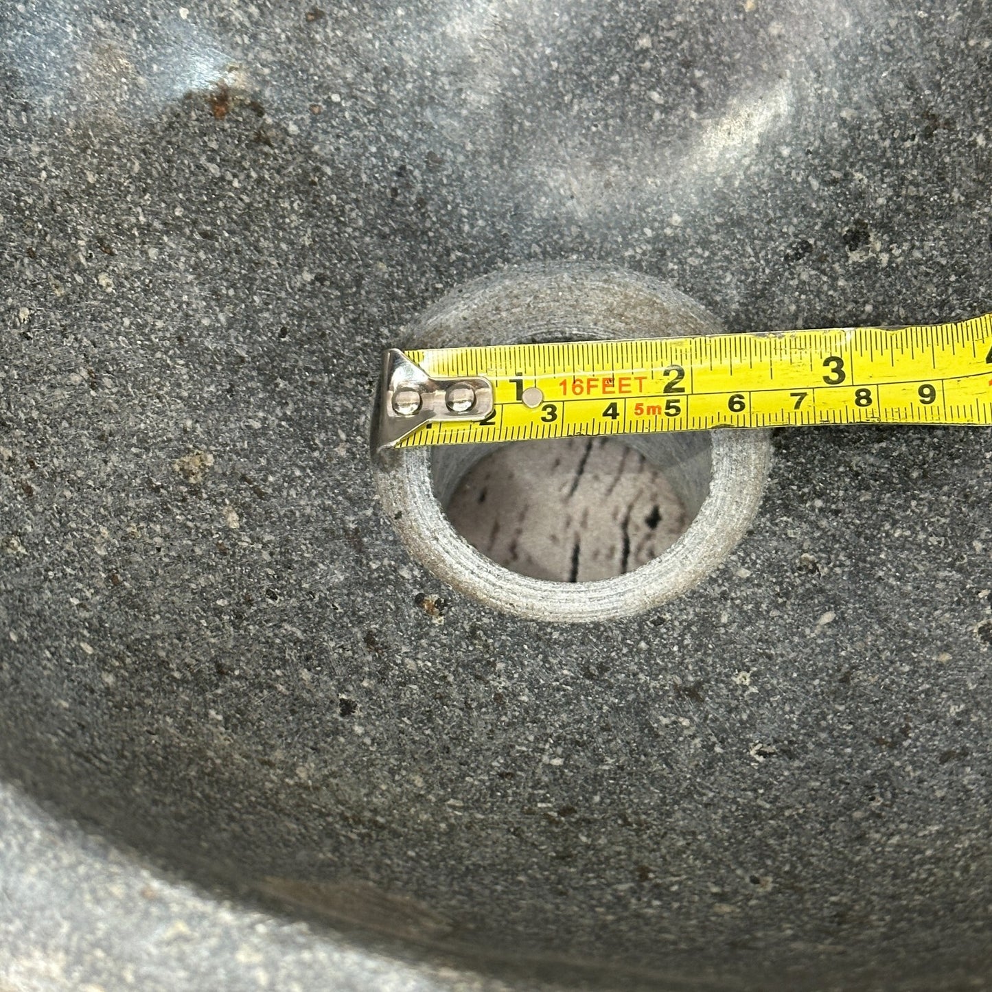 25cm x 25cm River Stone Sink Basin Bowl Natural for Bathroom Washroom Oval No 26