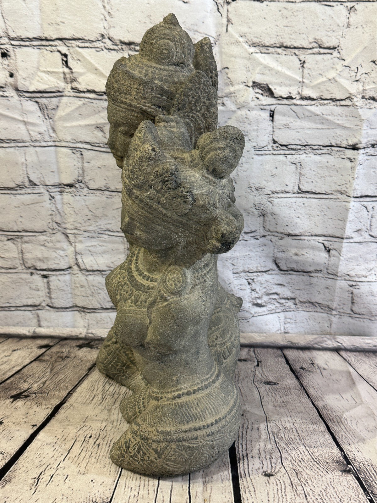 Rama & Sita Stone Garden 45cm x 25cm Ornament Outdoor Indoor Statue Hindu