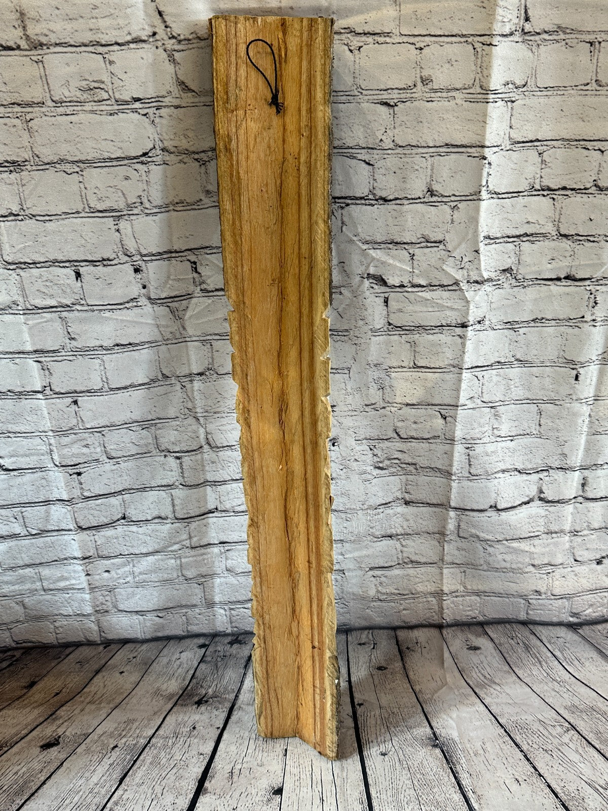 Green Man Of The Woods 100cm Hand Carved Wizard Tree Trunk Wood Fairtrade