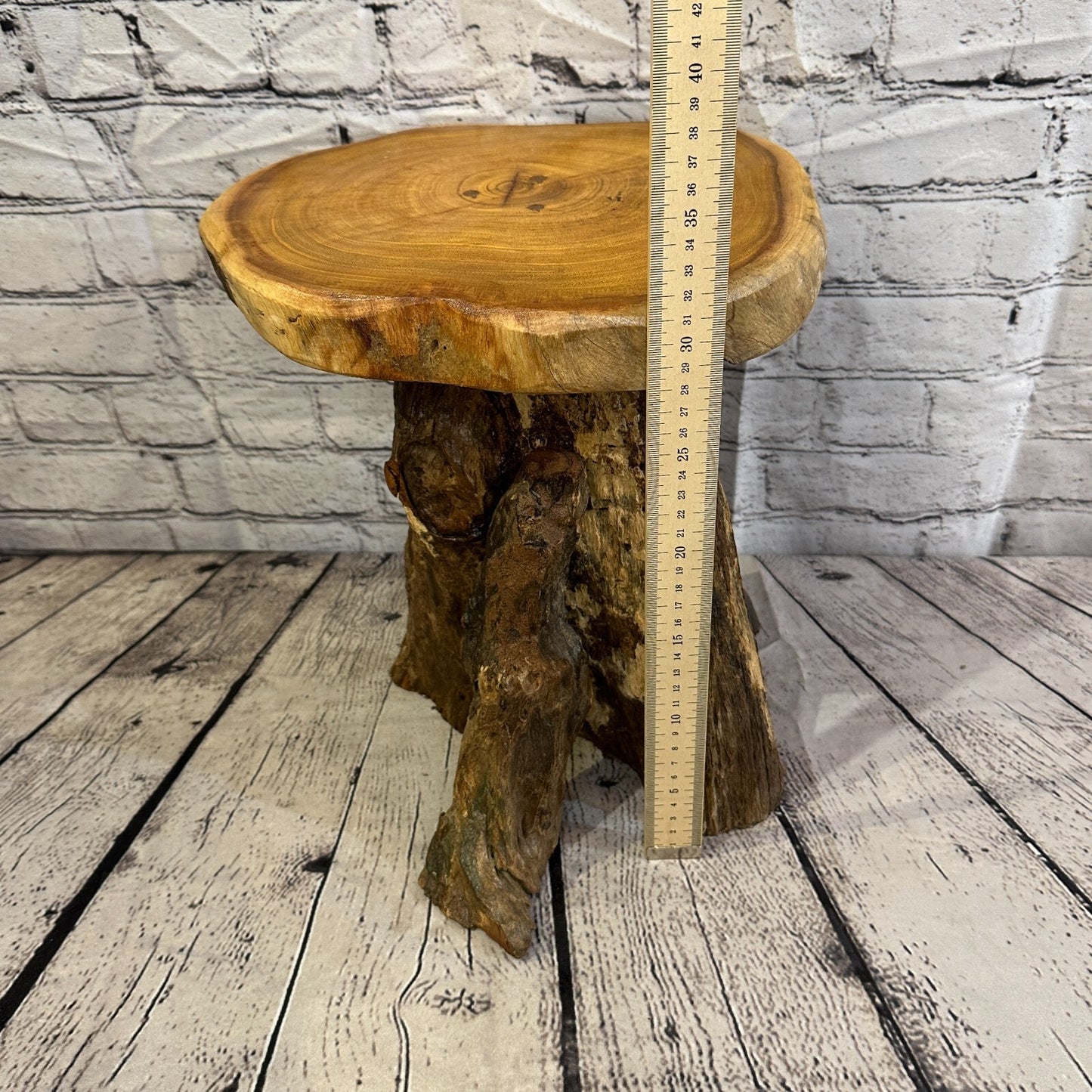 30cm x 29cm Teak Root Wood Mushroom Coffee Table Side Table Home Furniture No 10