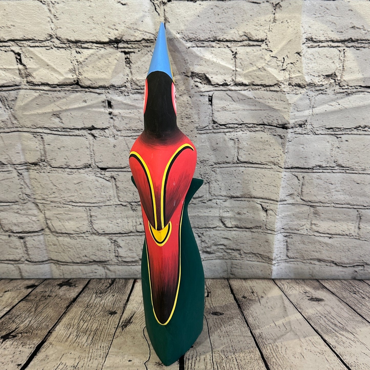 40cm Dark Red Toucan Bird Ornament Statue Fair Trade Hand Made Carved Wood