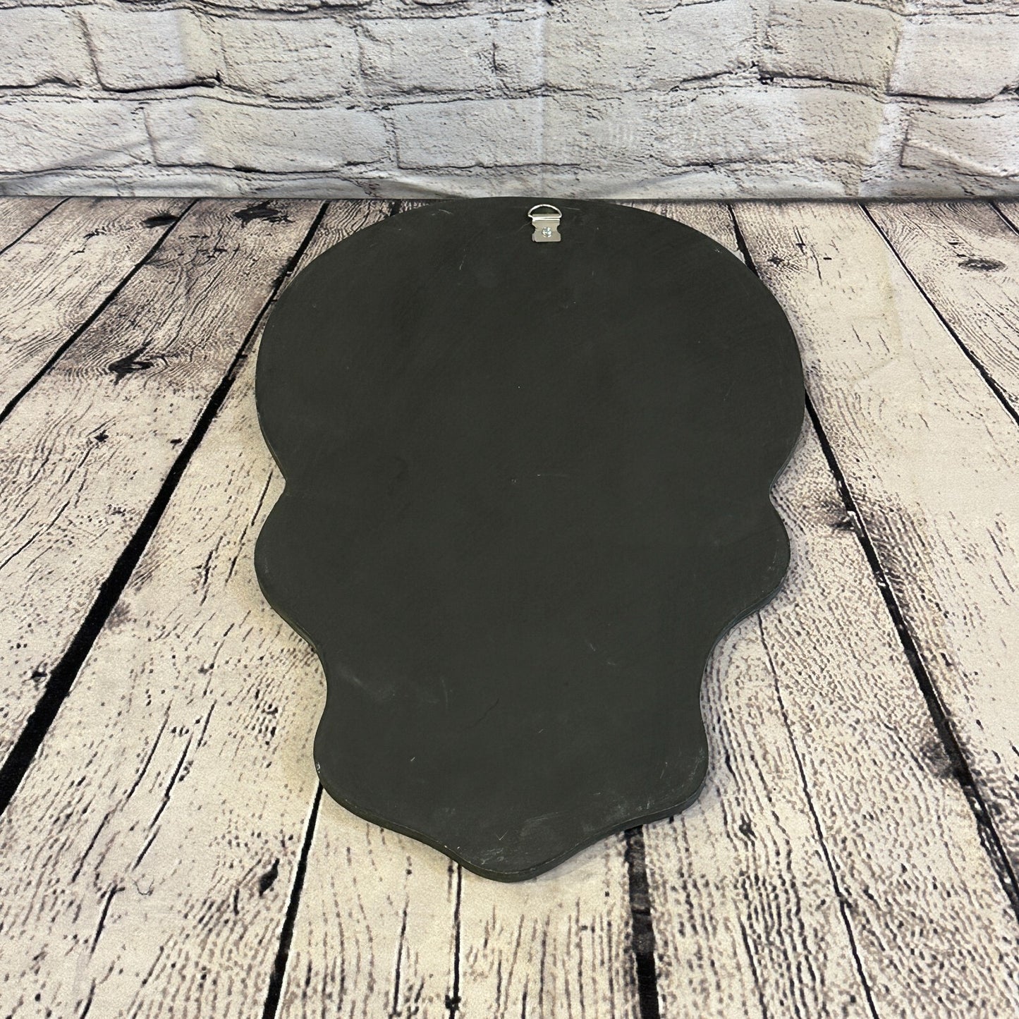 Black Grey Skull Mosaic Tile Wall Mirror 30cm x 20cm 12 Inches Handmade New