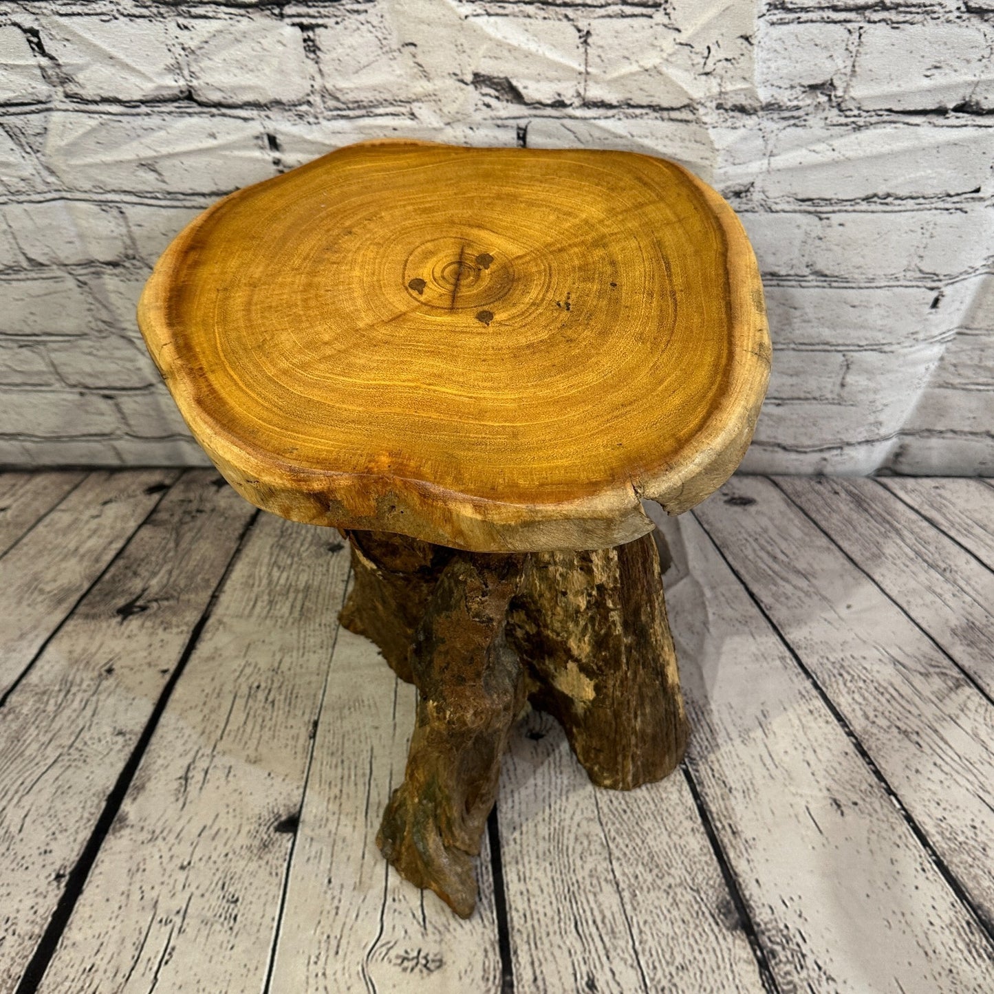 30cm x 29cm Teak Root Wood Mushroom Coffee Table Side Table Home Furniture No 10