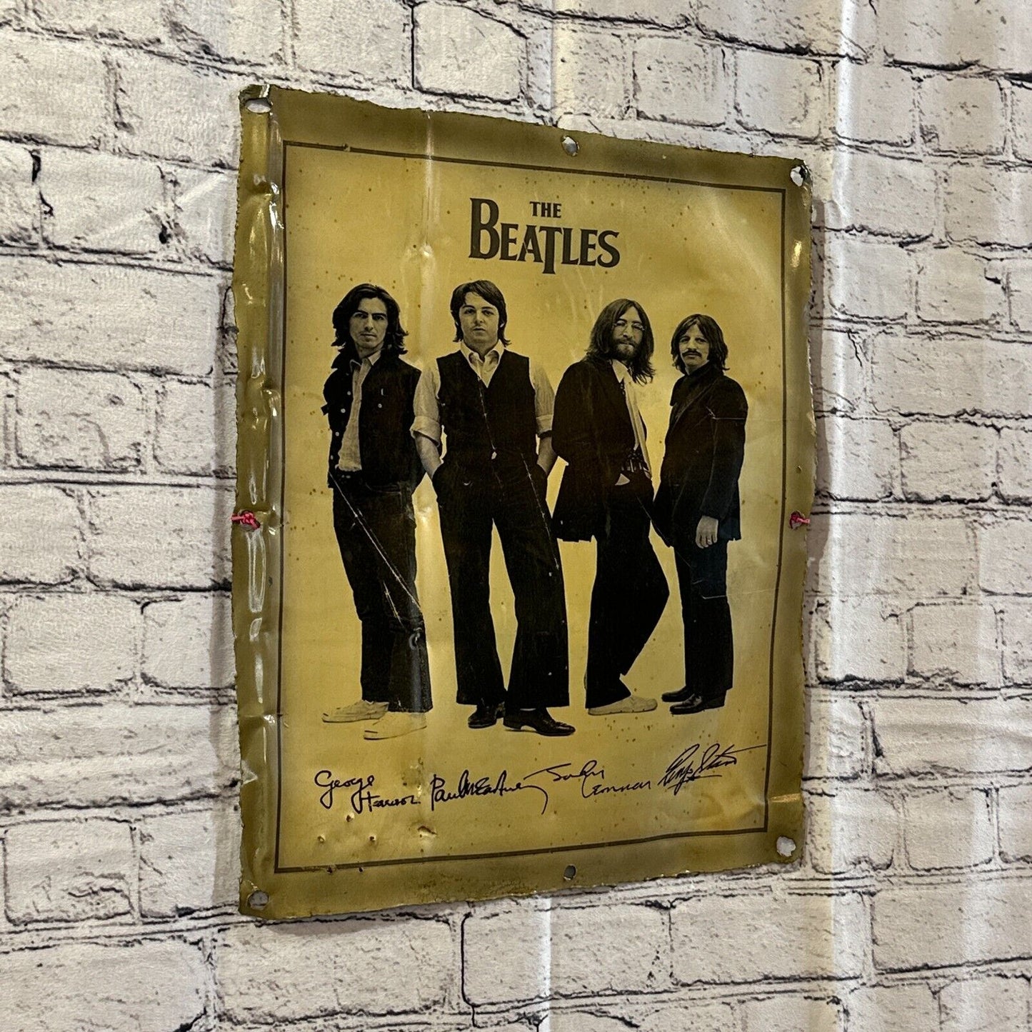The Beatles Band Poster Advert Wall Plaque 42cm x 36cm Vintage Retro Tin Sign
