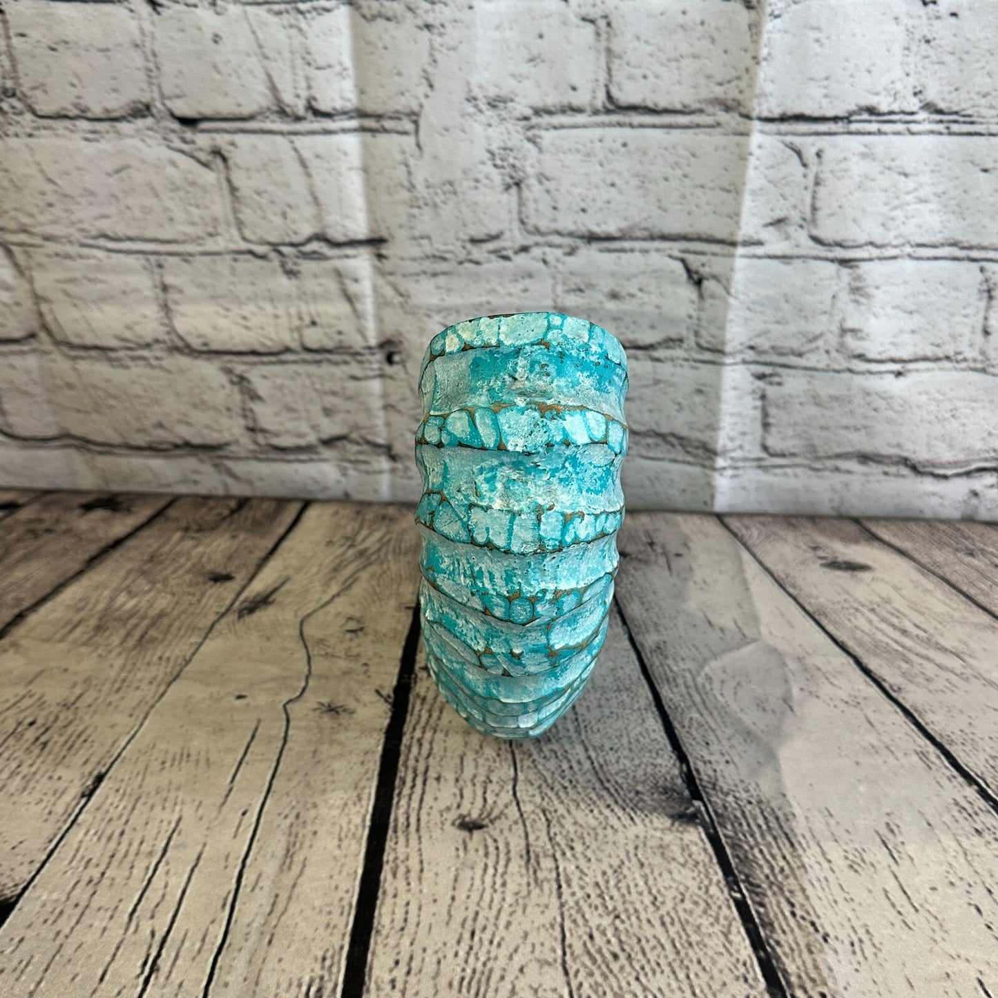 25cm Green Polish Nautilus Shell Ornament Decor Carved Light Wood Parcel Figure