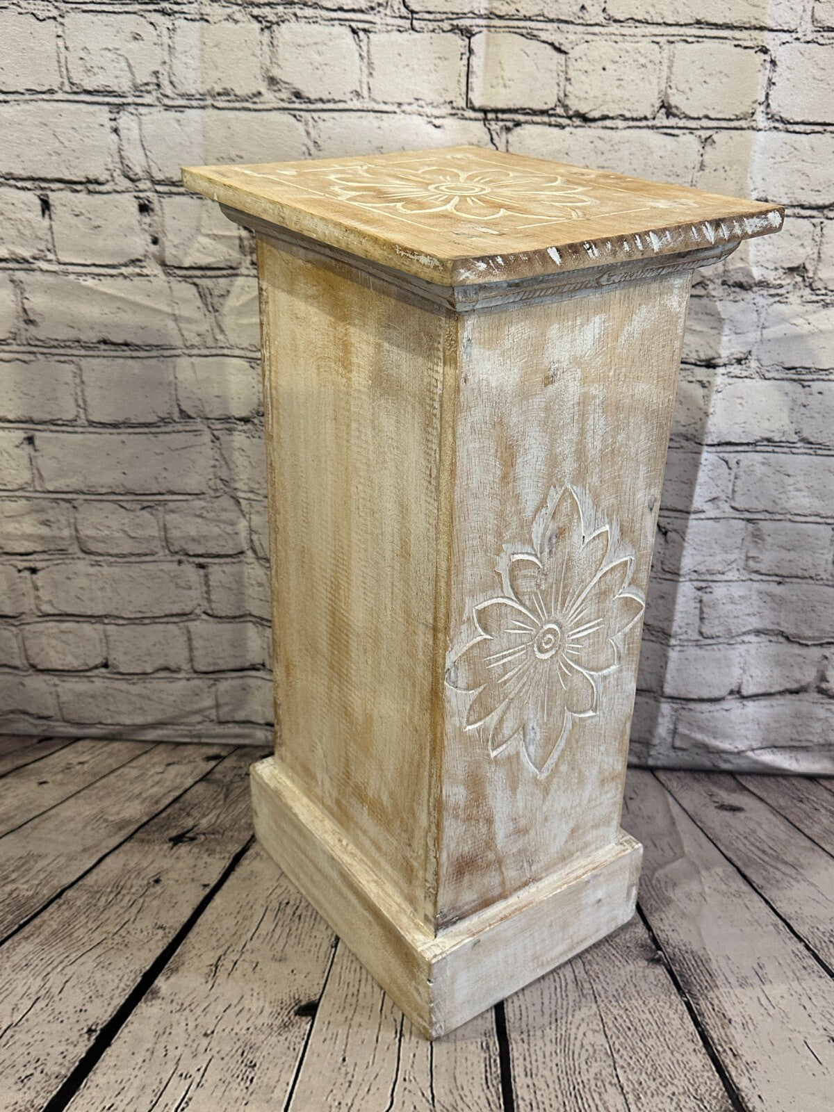 60cm x 25cm Cream 3 Draw Wooden Side Cabinet Living Hallway Storage Furniture