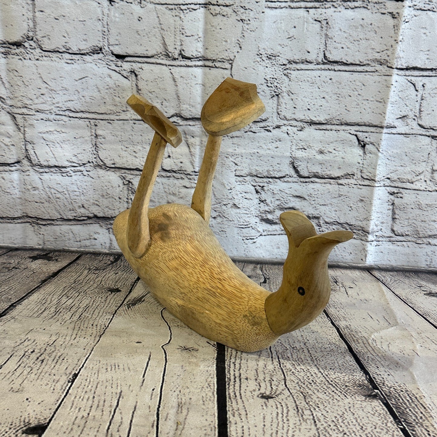 25cm x 20cm Wooden Drunk Duck Wine Bottle Holder Vintage Rustic Funny Gift