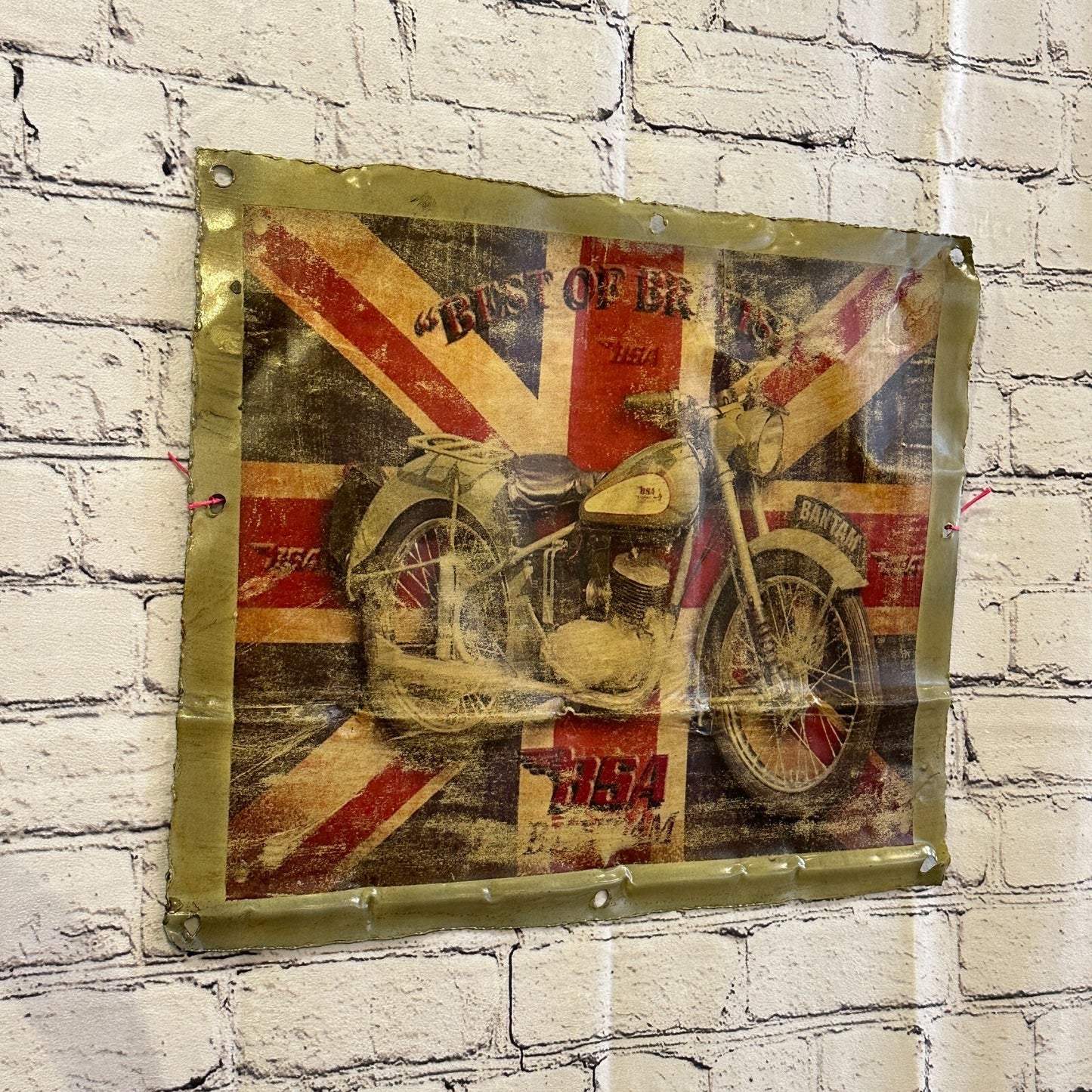 Bantam Motorbike Poster Advert Wall Plaque 42cm x 36cm Vintage Retro Tin Sign