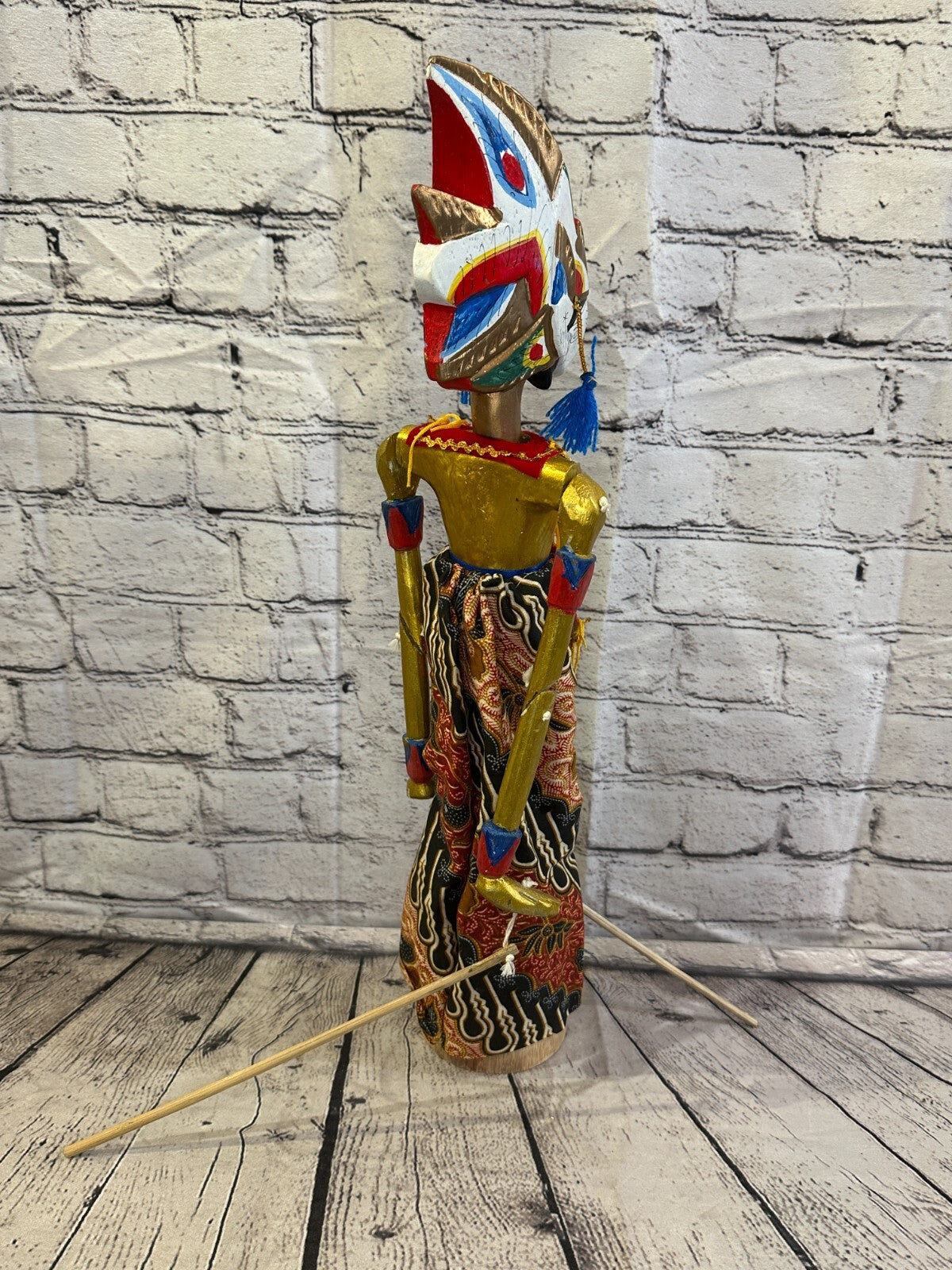 55cm Wayang Golek Traditional Stick Shadow Puppet Bali Java Indonesia Design 4