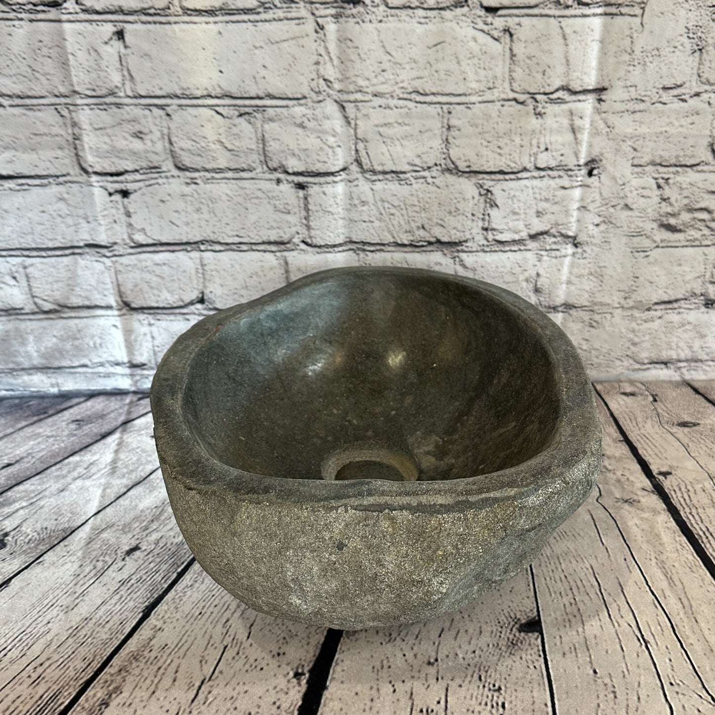 30cm x 25cm River Stone Sink Basin Bowl Natural for Bathroom Washroom Oval No 11