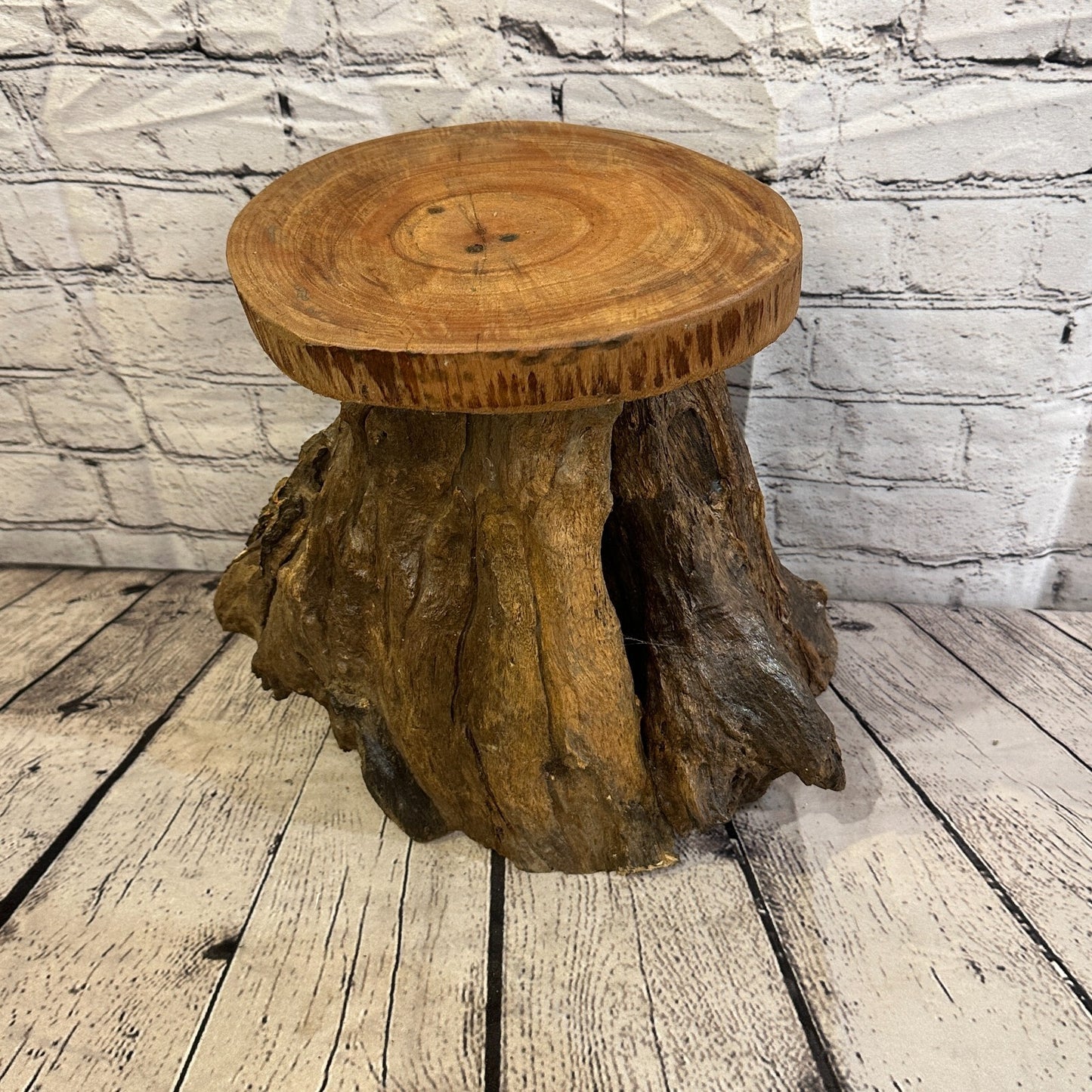 30cm x 22cm Teak Root Wood Mushroom Coffee Table Side Table Home Furniture No 13