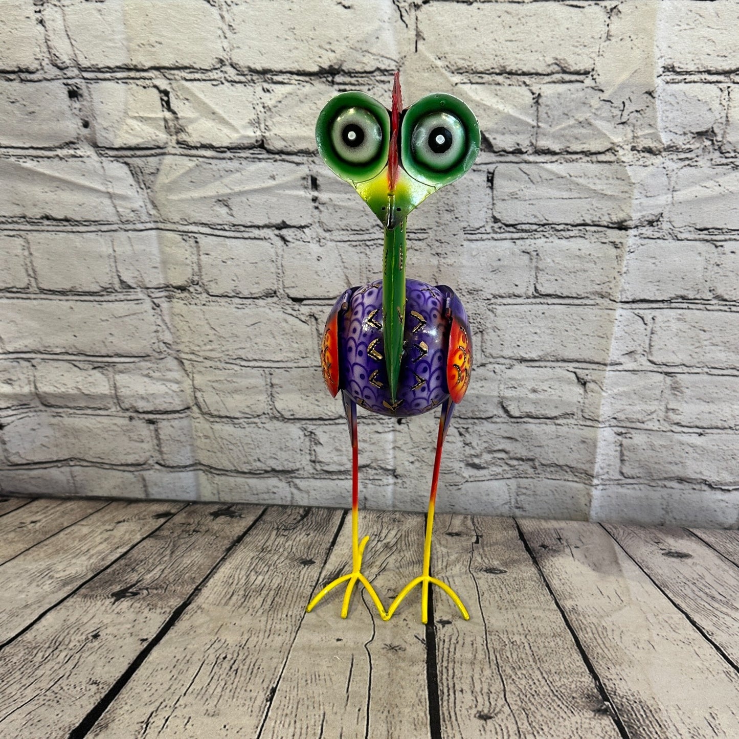 40cm x 20cm Purple Colour Emu Ostrich Cartoon Ornament Painted Statue Holder